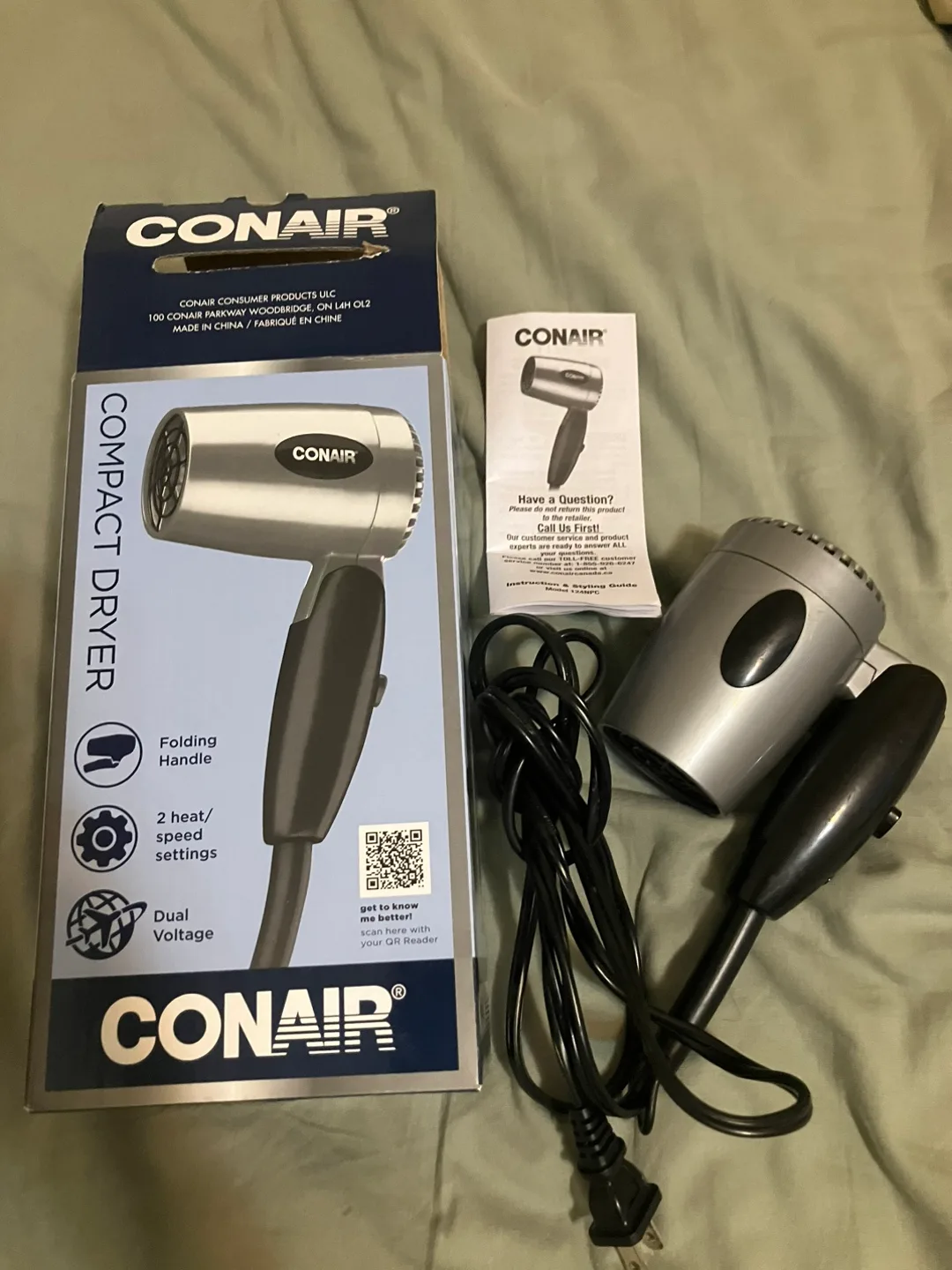 Conair Compact Dryer with Folding Handle thumbnail