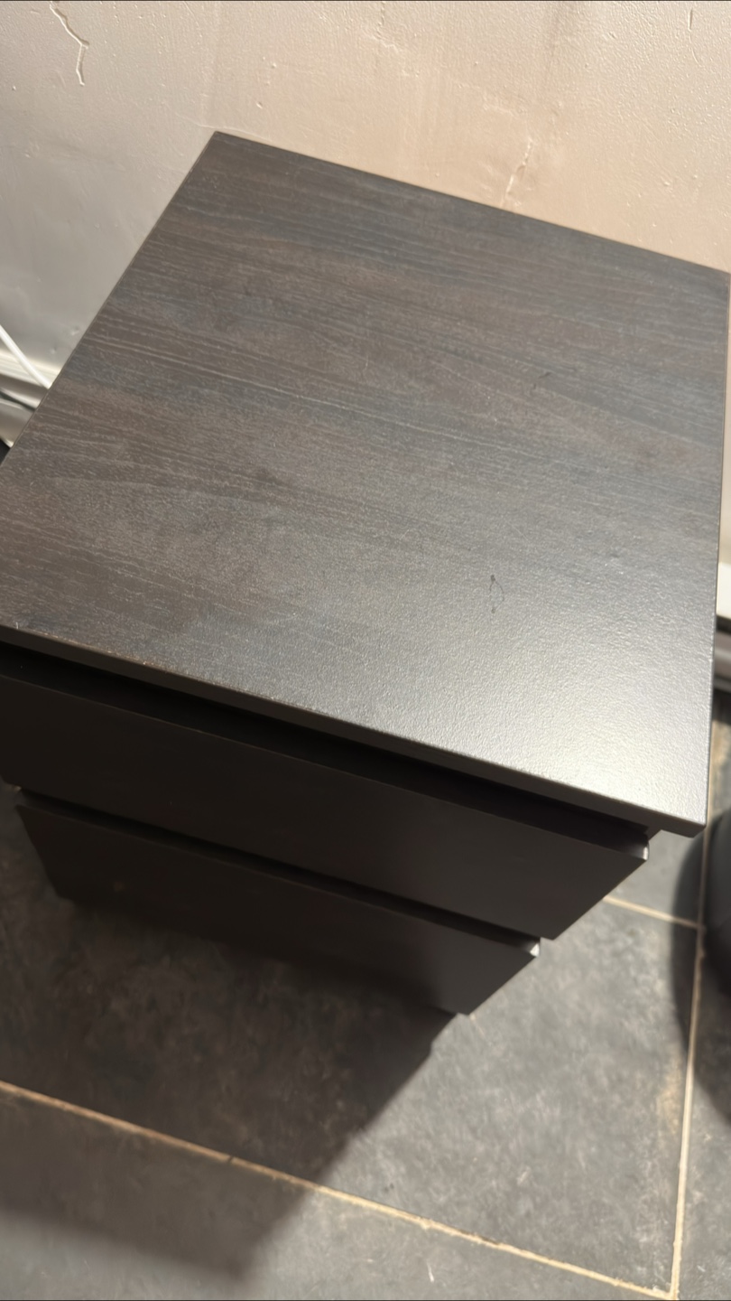 IKEA Malm 2-Drawer Nightstand - Brown - photo 2