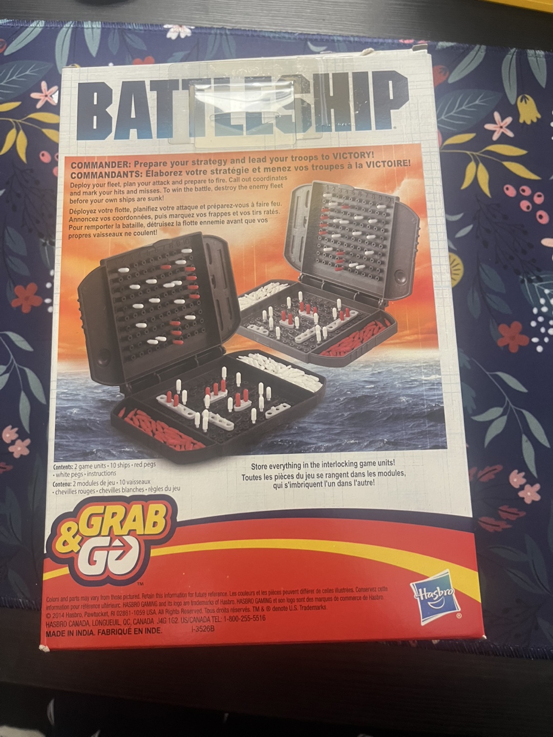 Battleship Grab & Go Travel Board Game - photo 2