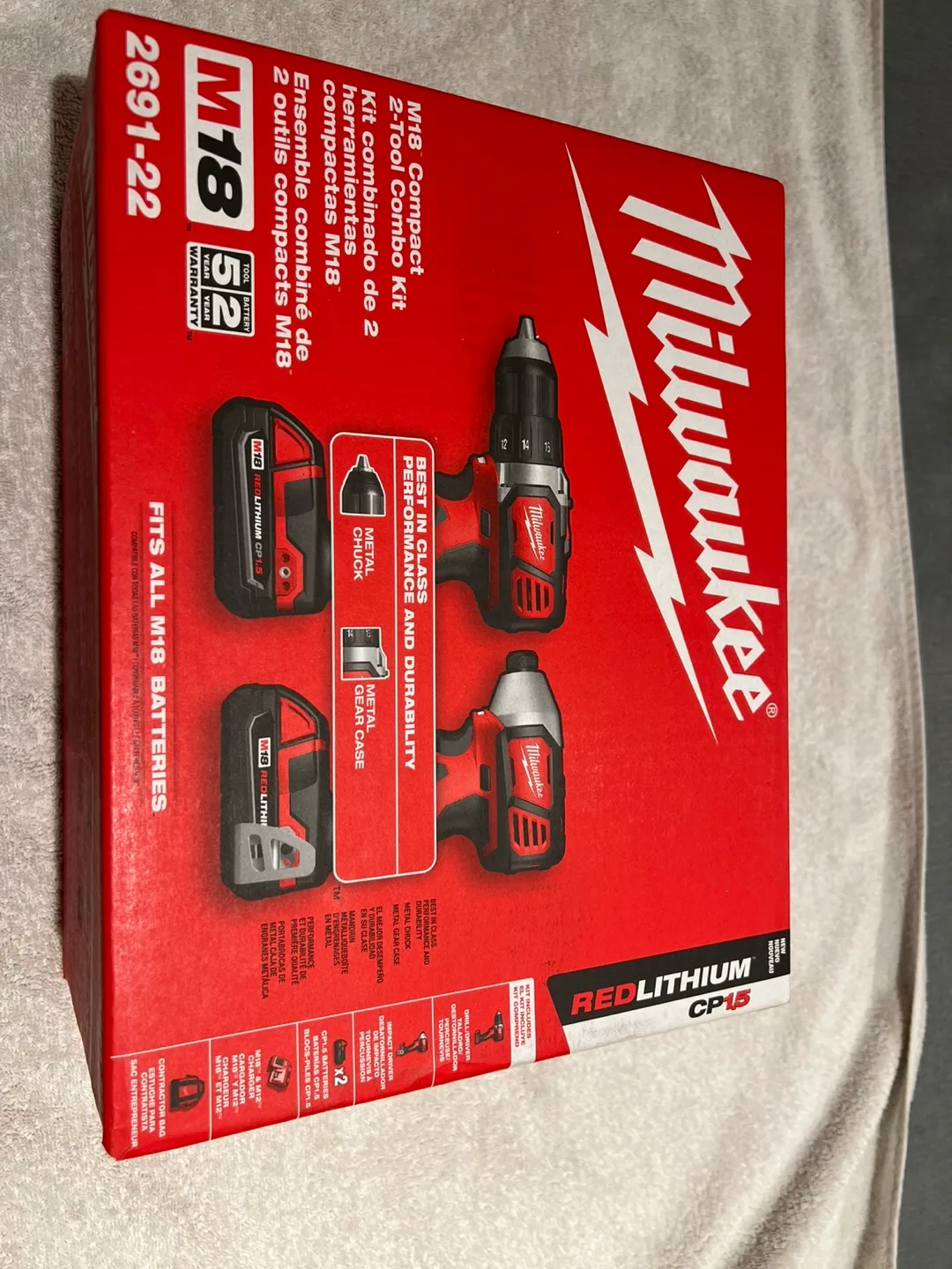 Milwaukee M18 Compact 2-Tool Combo Kit (2691-22) thumbnail