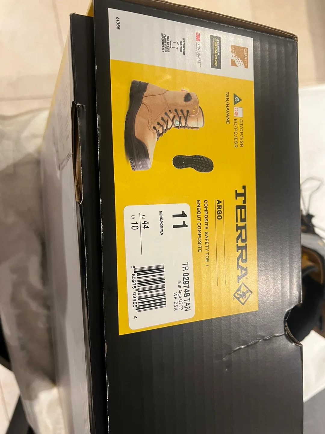 Terra Argo Composite Safety Boots - Size 11 thumbnail