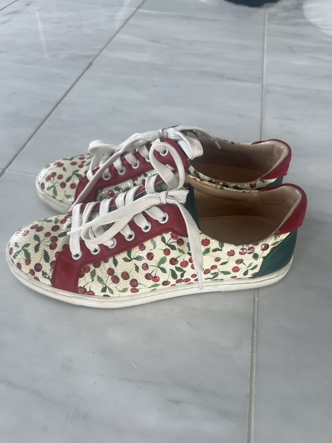 Christian Louboutin Cherry Print Sneakers