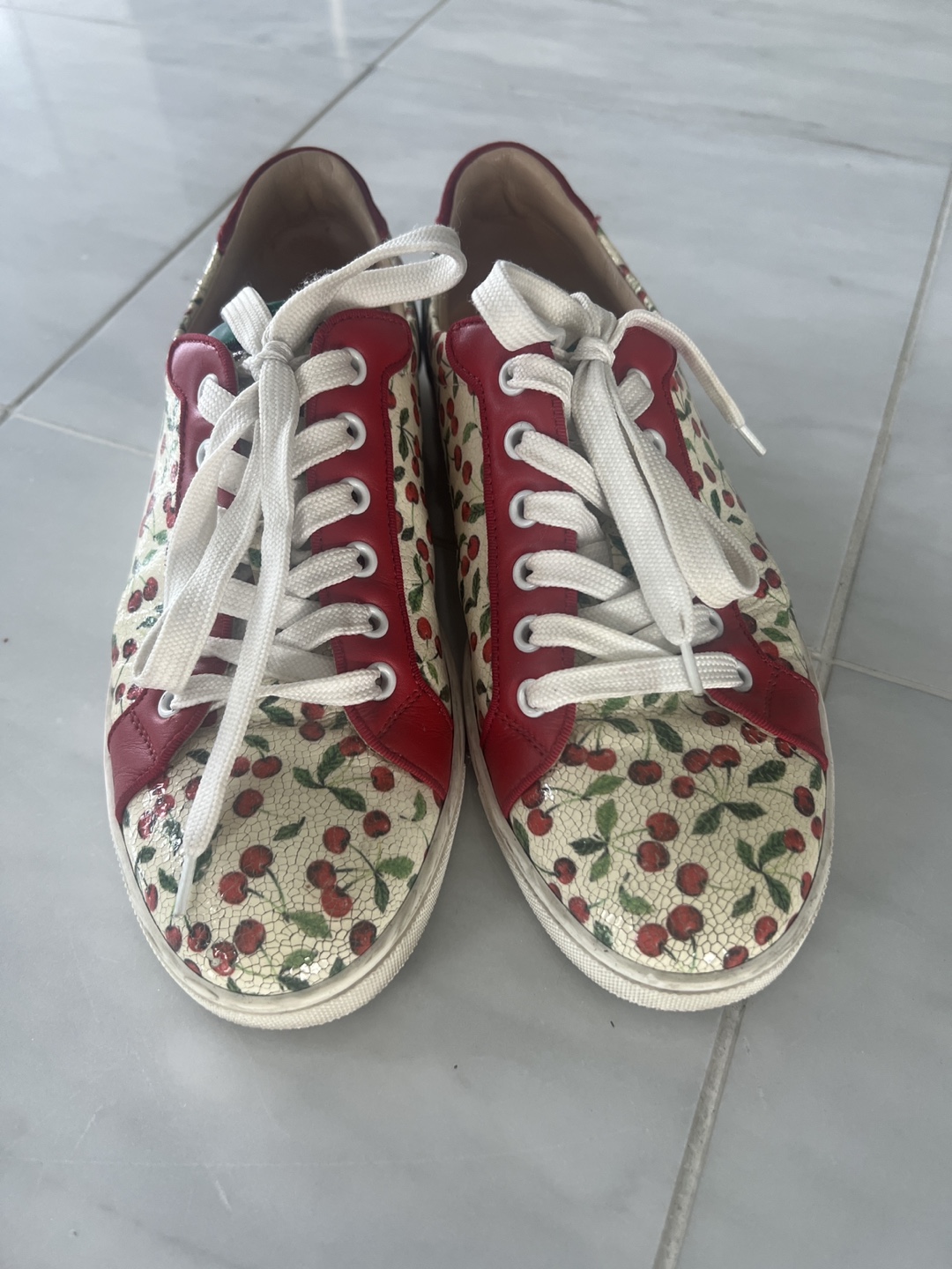 Christian Louboutin Cherry Print Sneakers - photo 2