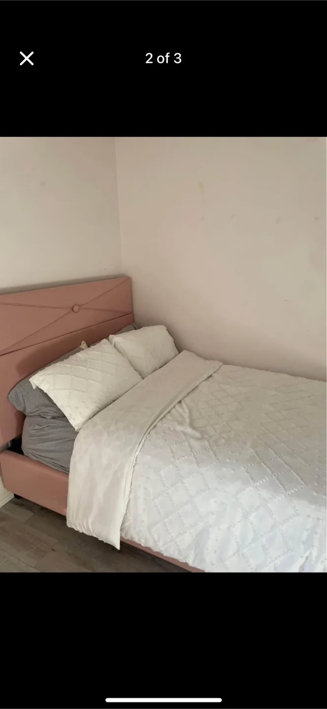 Costco Pink Bed Frame with Headboard thumbnail