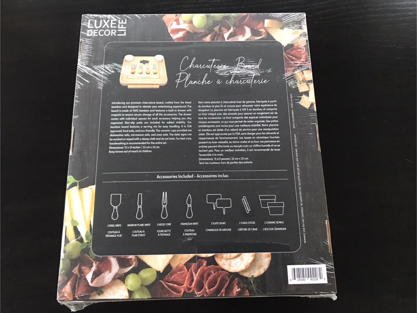 Charcuterie Board - Luxe Decor New in Box! - photo 2