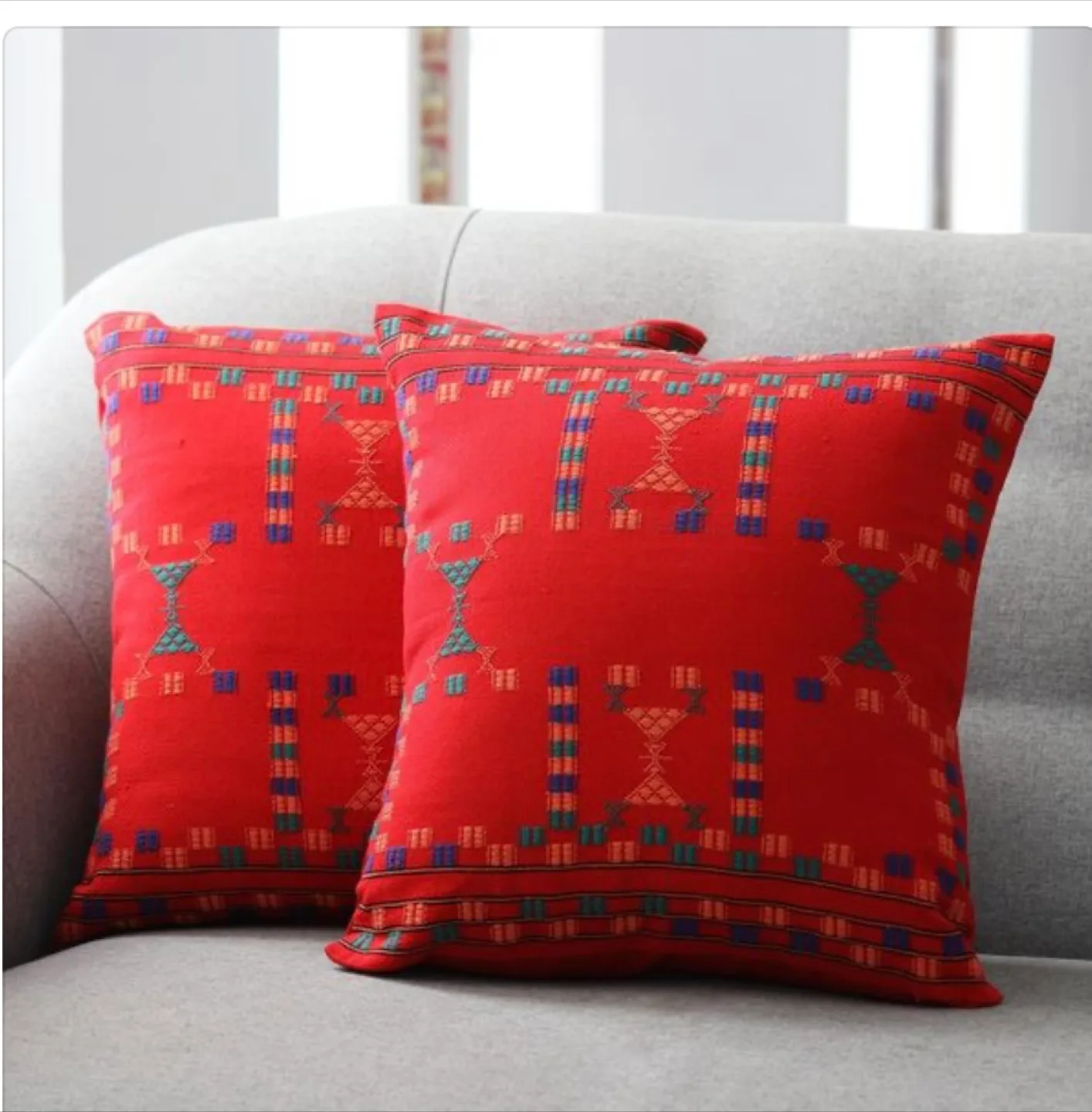 Red Decorative Throw Pillow thumbnail