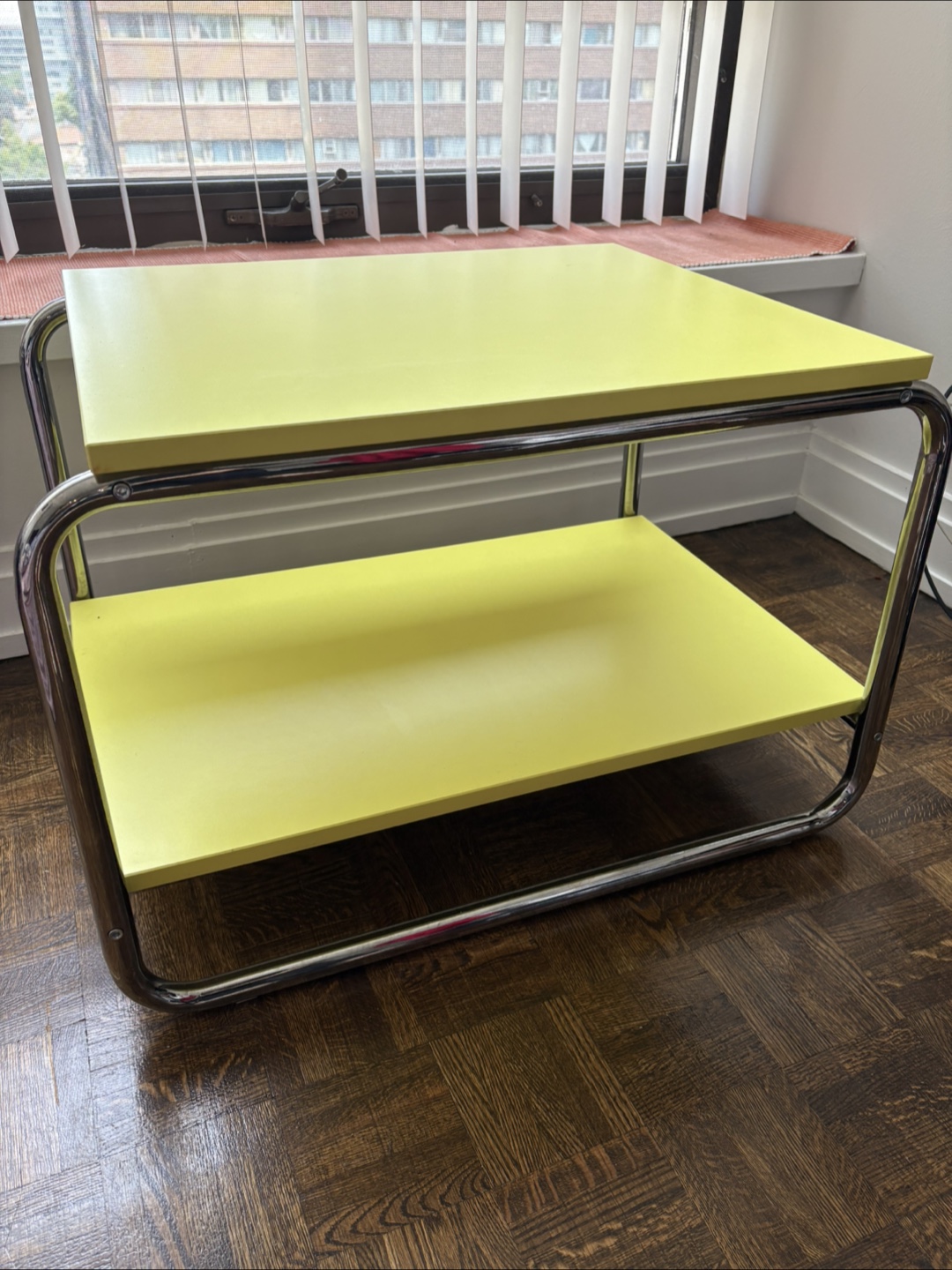 Yellow Shelf Table