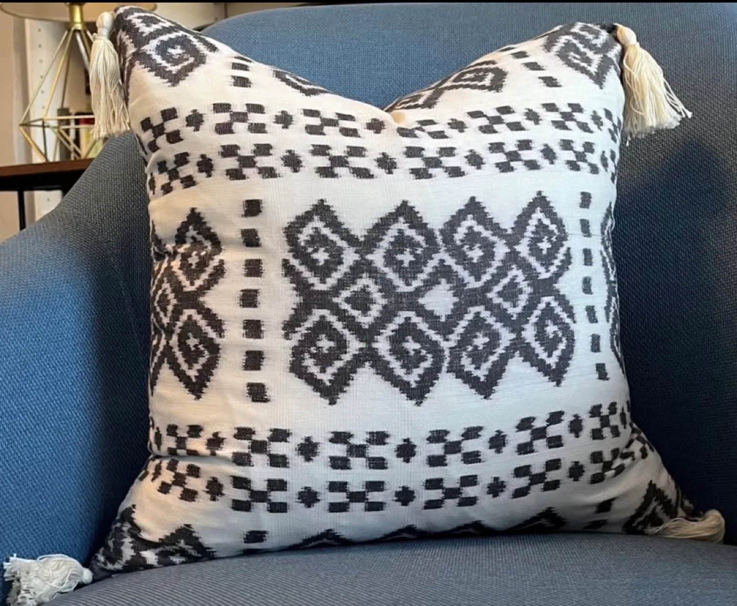 Decorative Throw Pillow w/ Tassels thumbnail