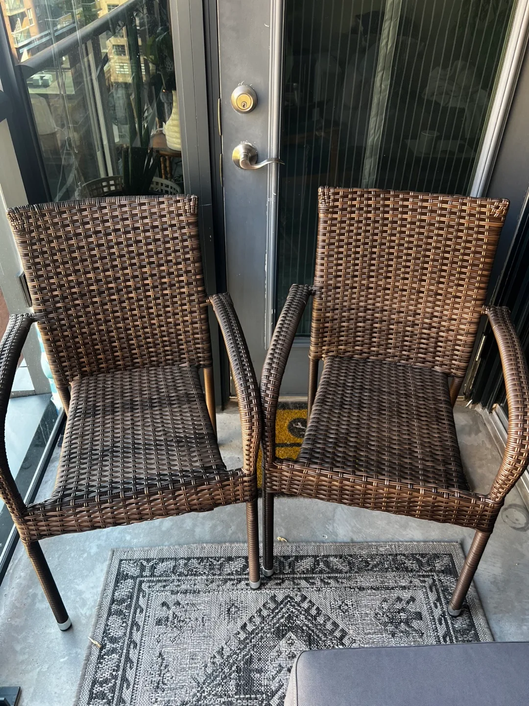 Wicker Patio Chairs - $50 for Set of 2 image indicator(2)