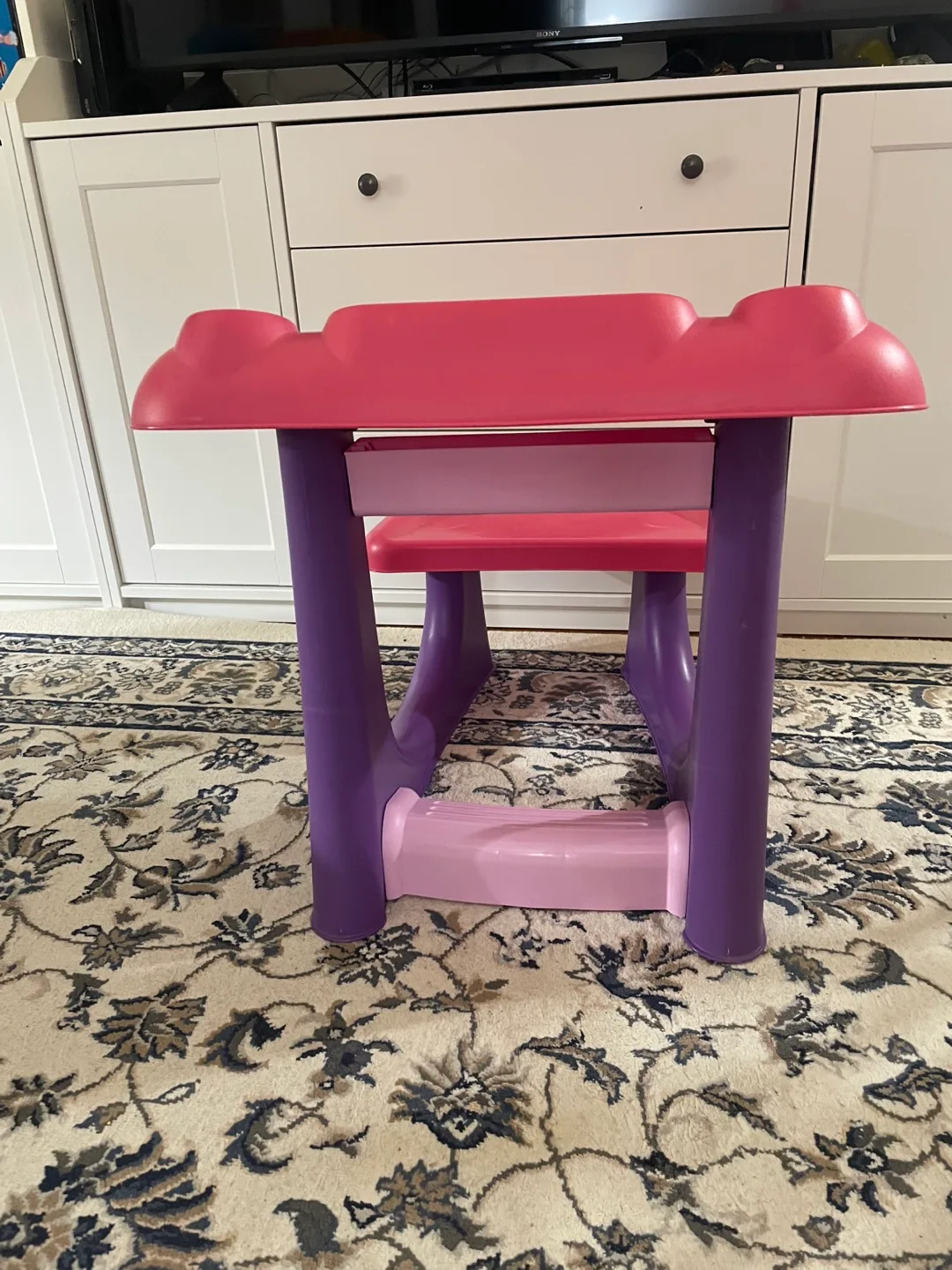 🖍️Moving ✍️Kids Pink & Purple Desk and Chair Set 🍁🇨🇦 image indicator(4)