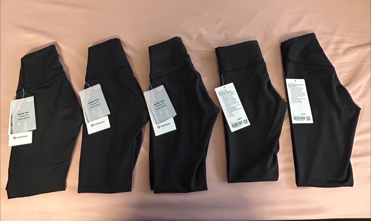 Lululemon Wunder Train HR Tight 25" Black - Size 2