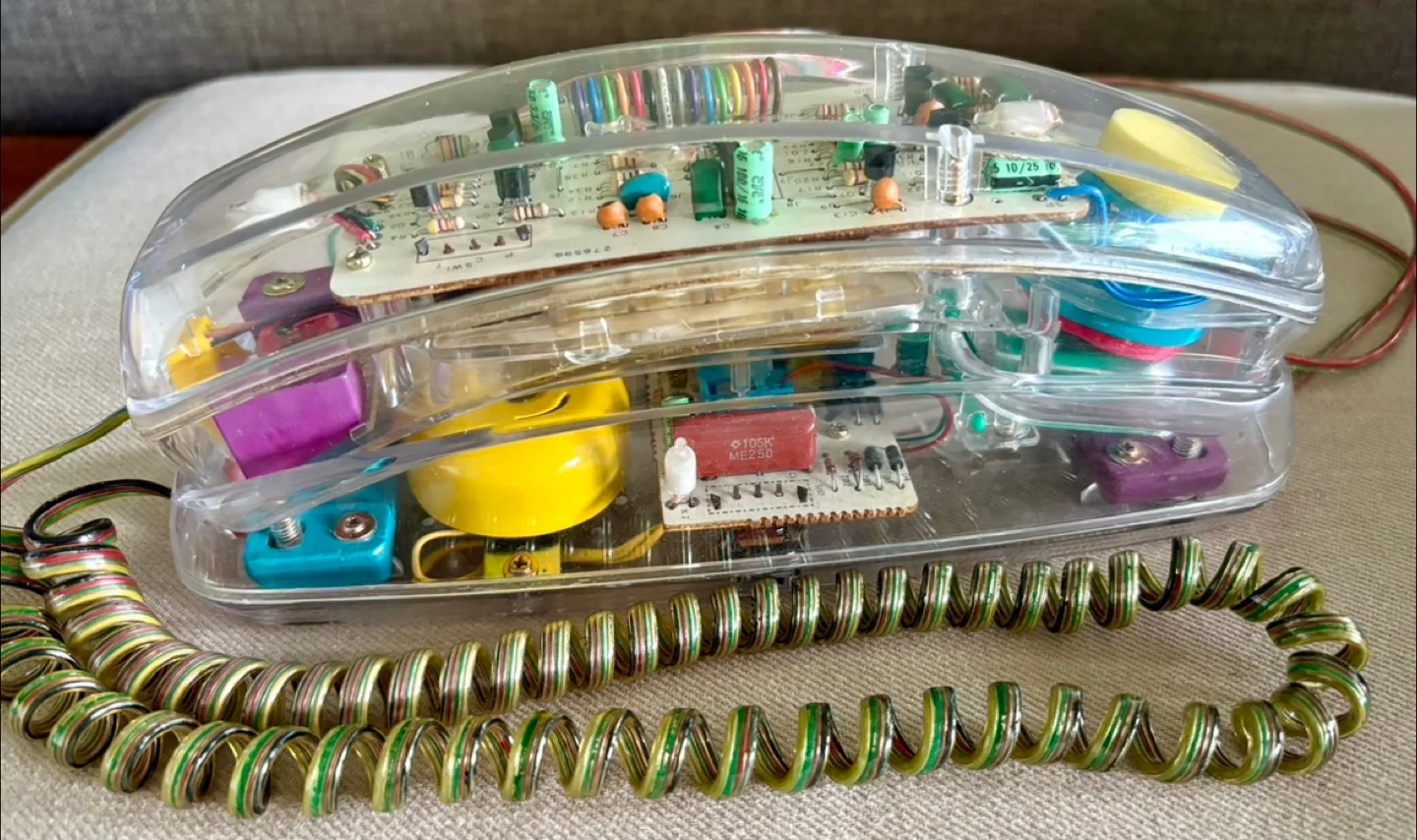 Vintage Transparent Clear Phone Telephone 1980’s 1990’s thumbnail