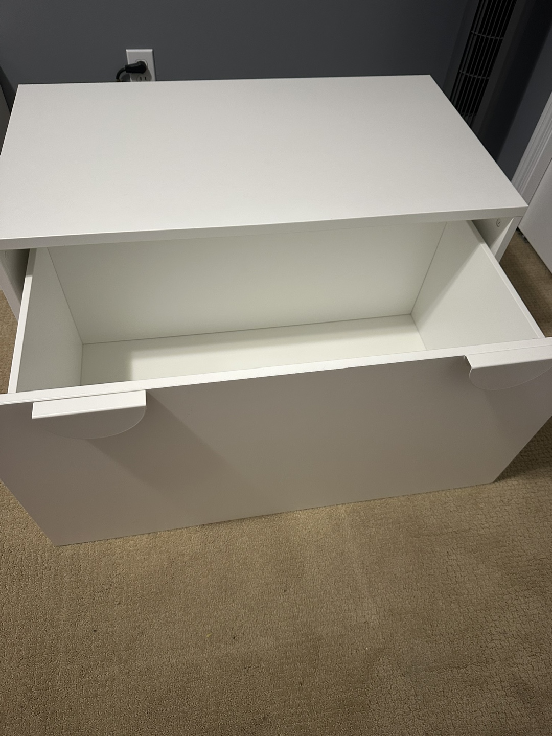 White Bench with Storage - photo 4