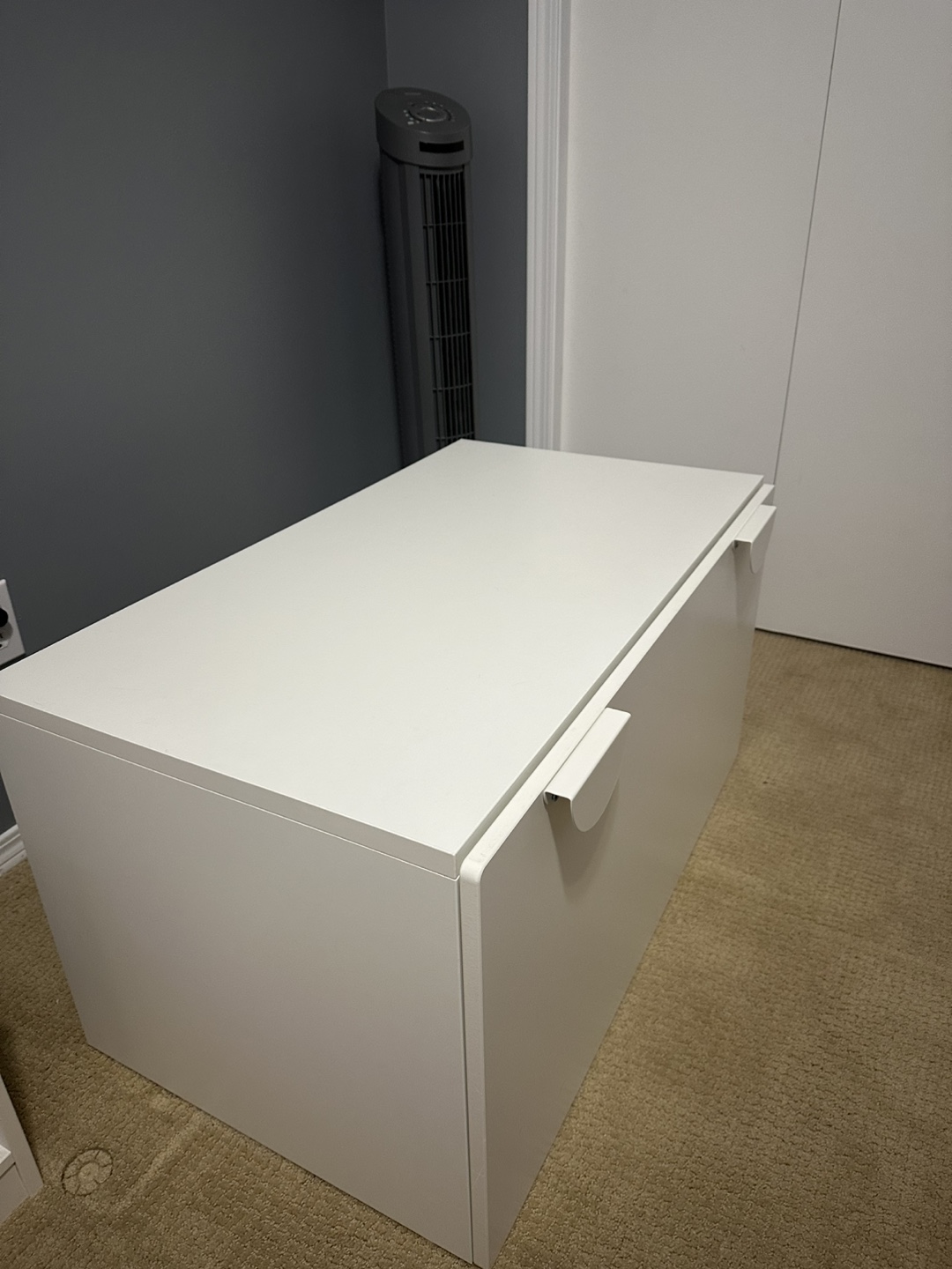 White Bench with Storage - photo 2