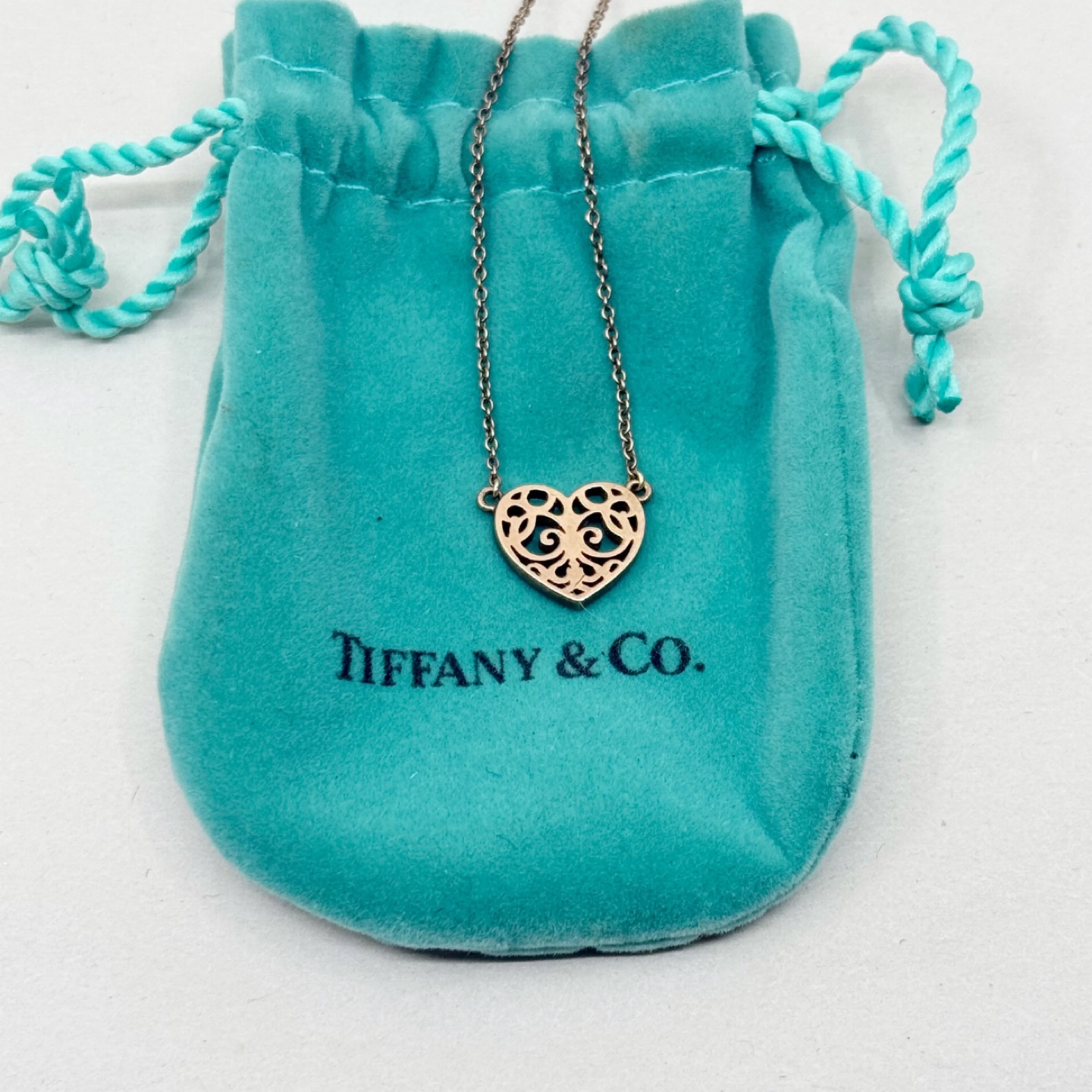 Rare Tiffany & Co Enchant Heart Rubedo Pendant Necklace - GM1110 - photo 2