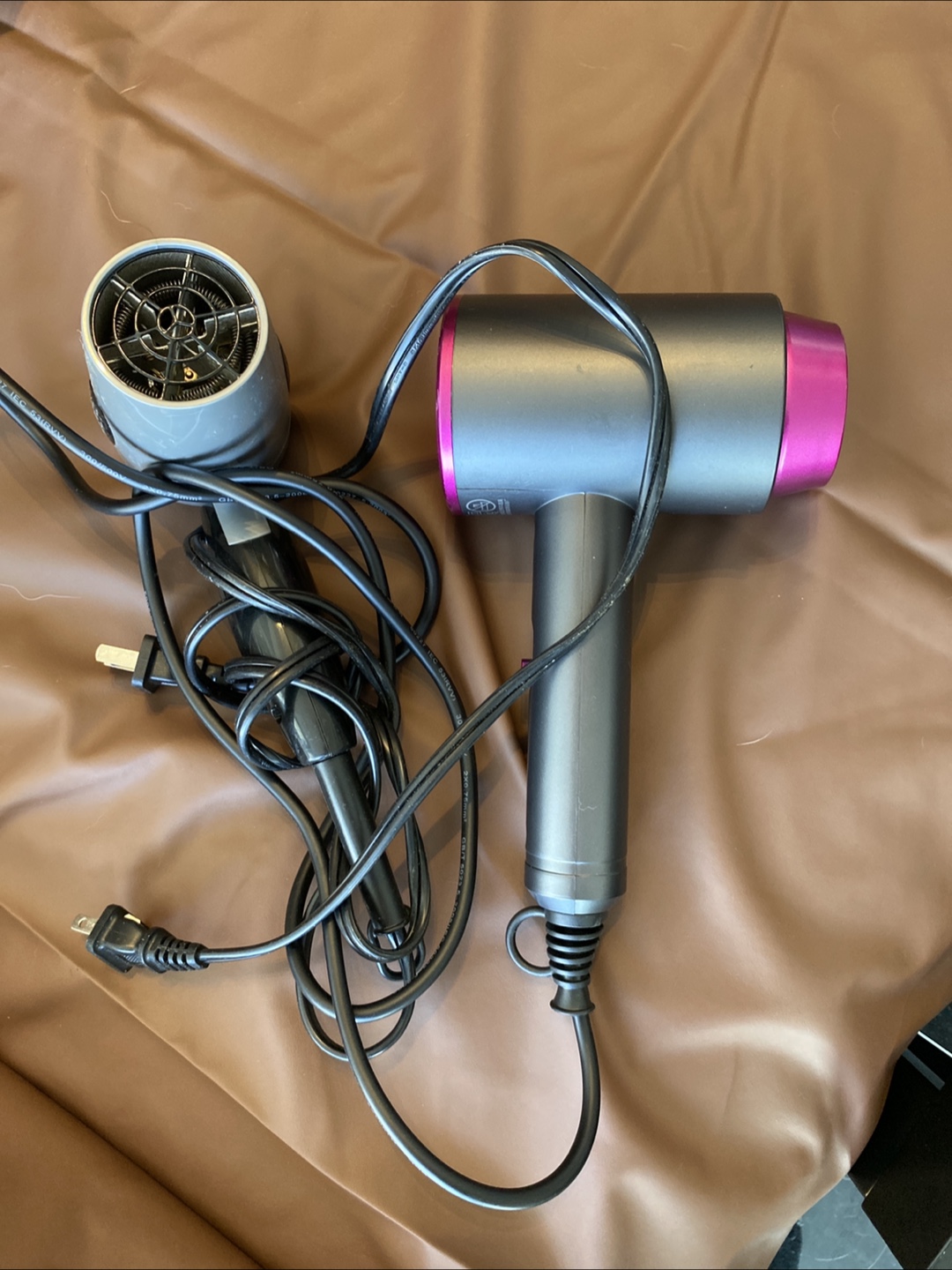 Hair Dryer - Grey & Pink