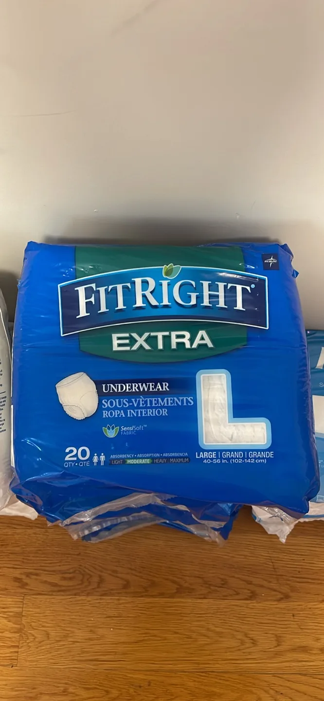 ❗️MOVING SALE🎉FitRight Extra Underwear - Large (20 count) thumbnail