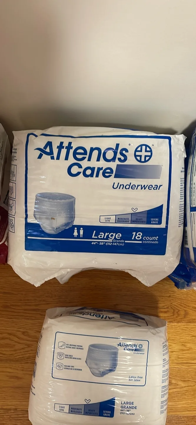❗️🎉MOVING SALE🎉Attends Care Underwear - Large (18 count) thumbnail