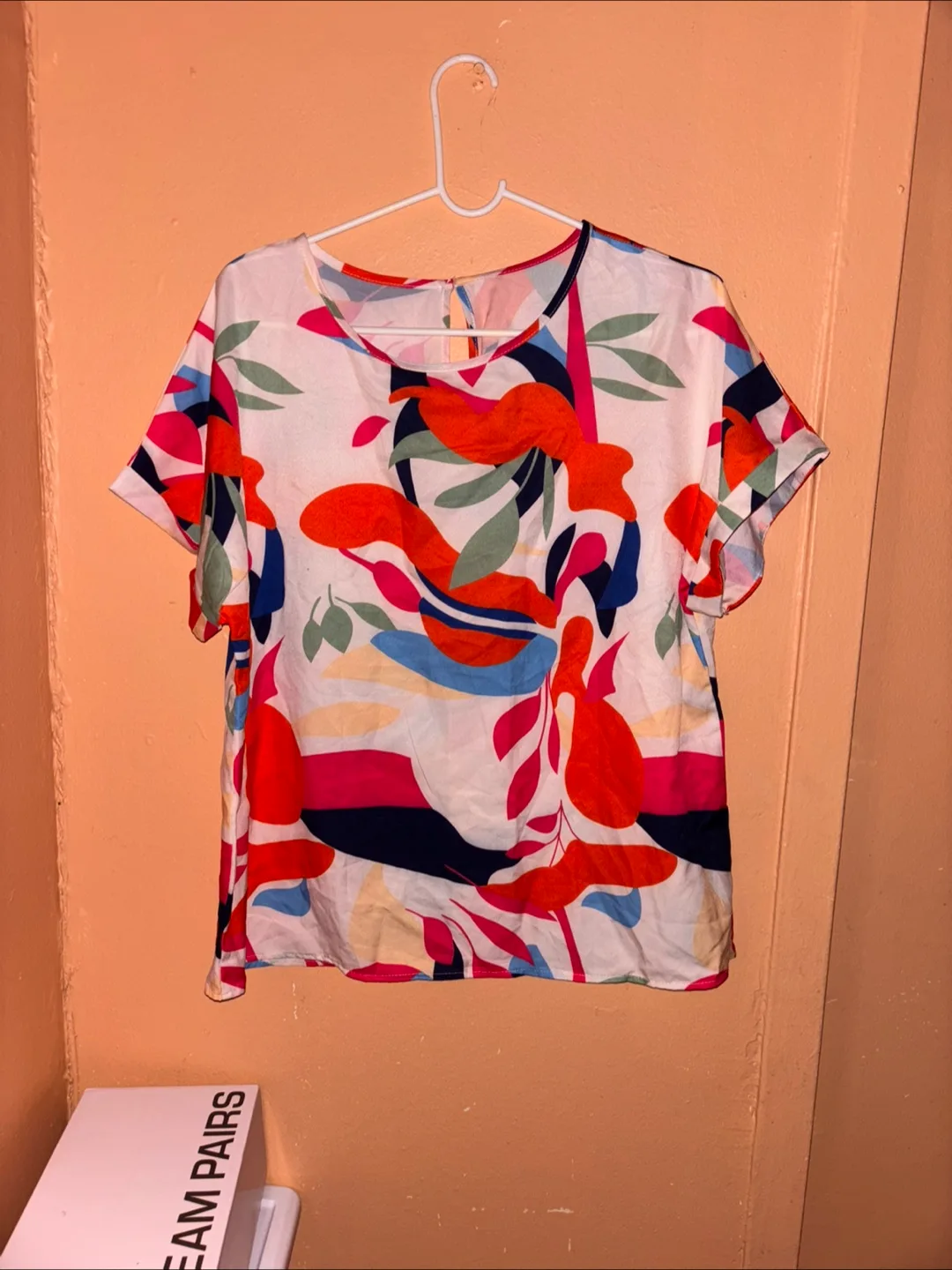 Colorful Abstract Print Top thumbnail