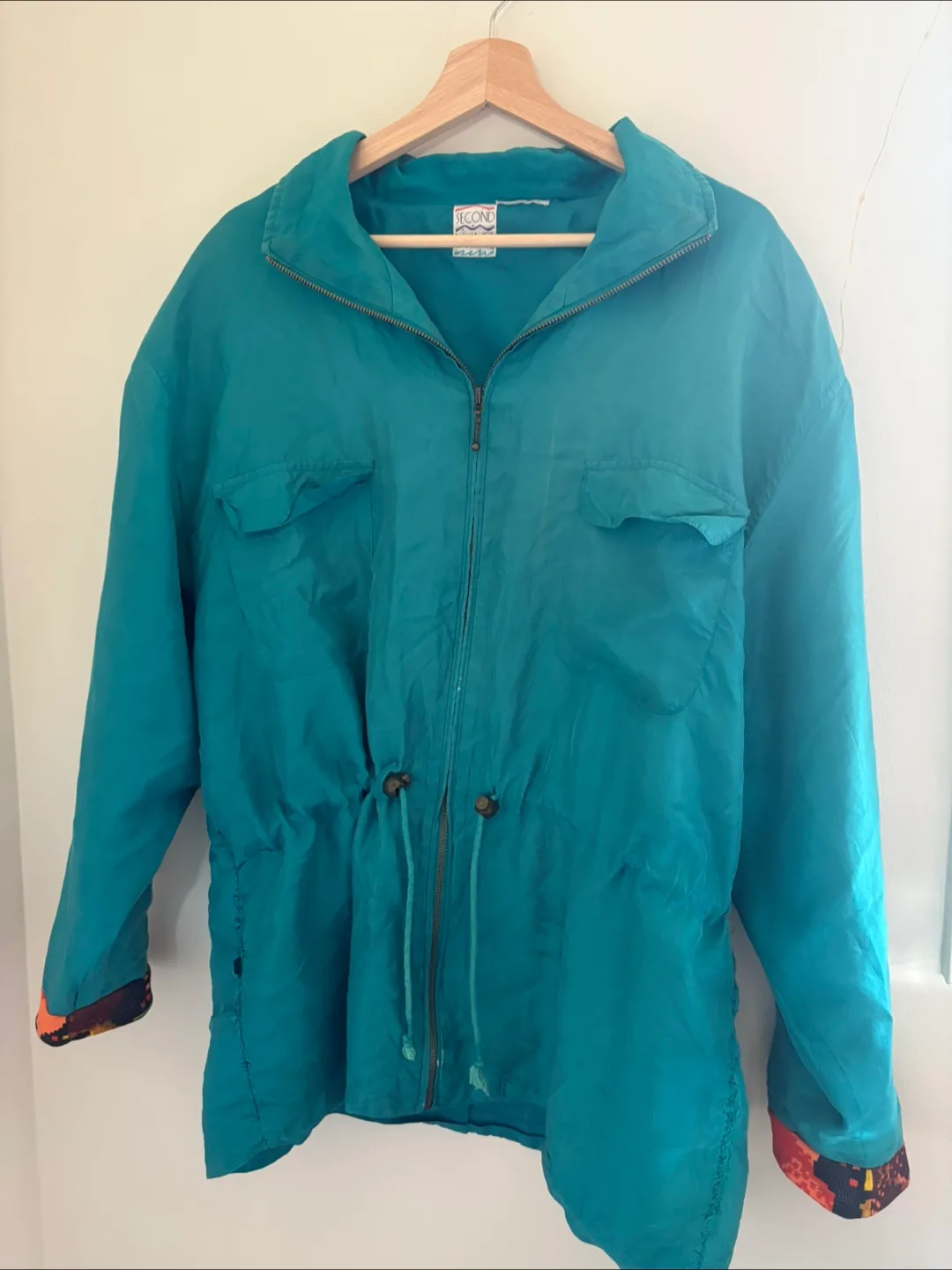80’s Vintage Second Wind -  Teal Shell Suit Jacket thumbnail