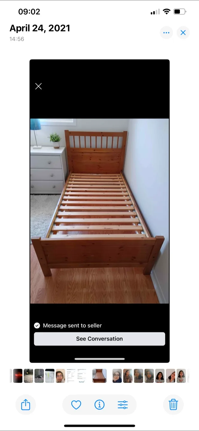 Wood Bed Frame thumbnail