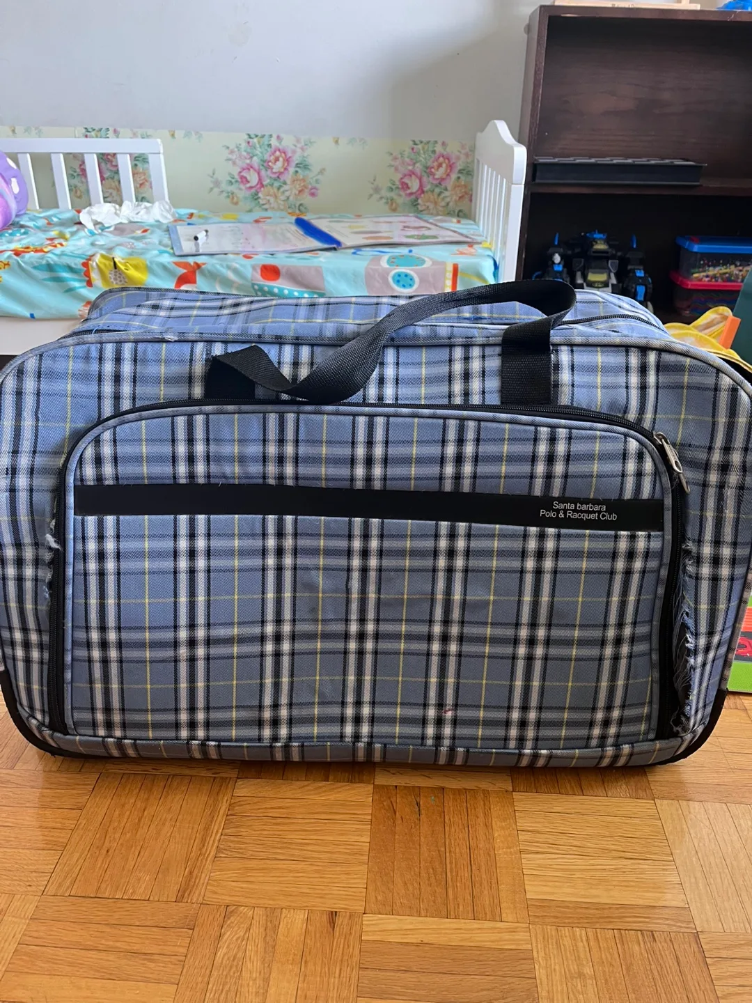 Santa Barbara Plaid Rolling Suitcase thumbnail