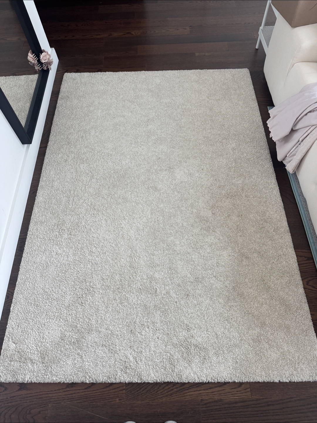 IKEA white Ärende Rug, High Pile - photo 2
