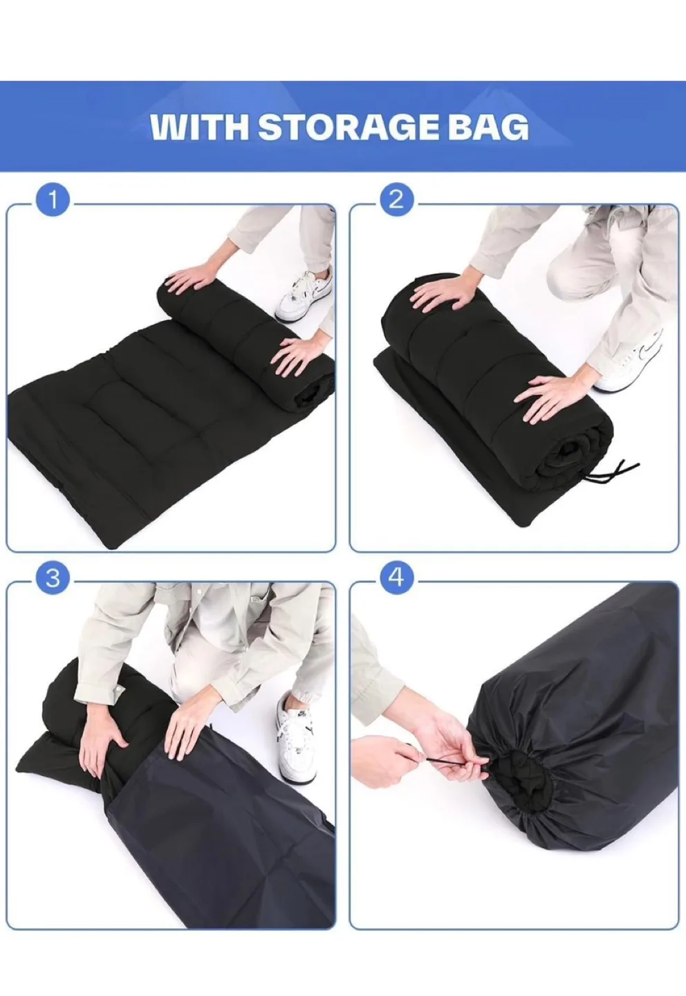 Sportneer Folding Camping Cot Bed - Black image indicator(5)