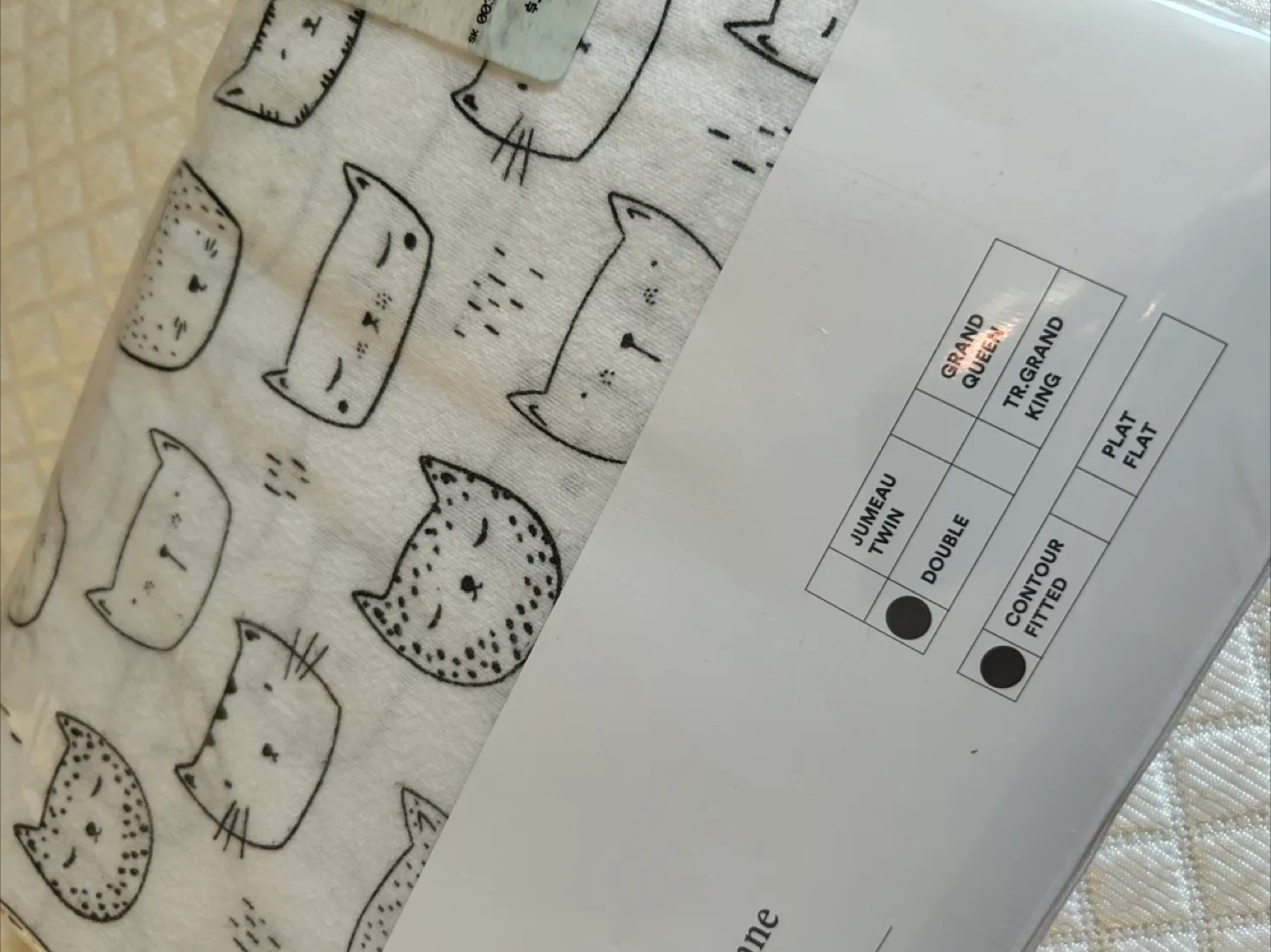 Sleeping Bag and Double Fitted Sheet Set - Cats thumbnail