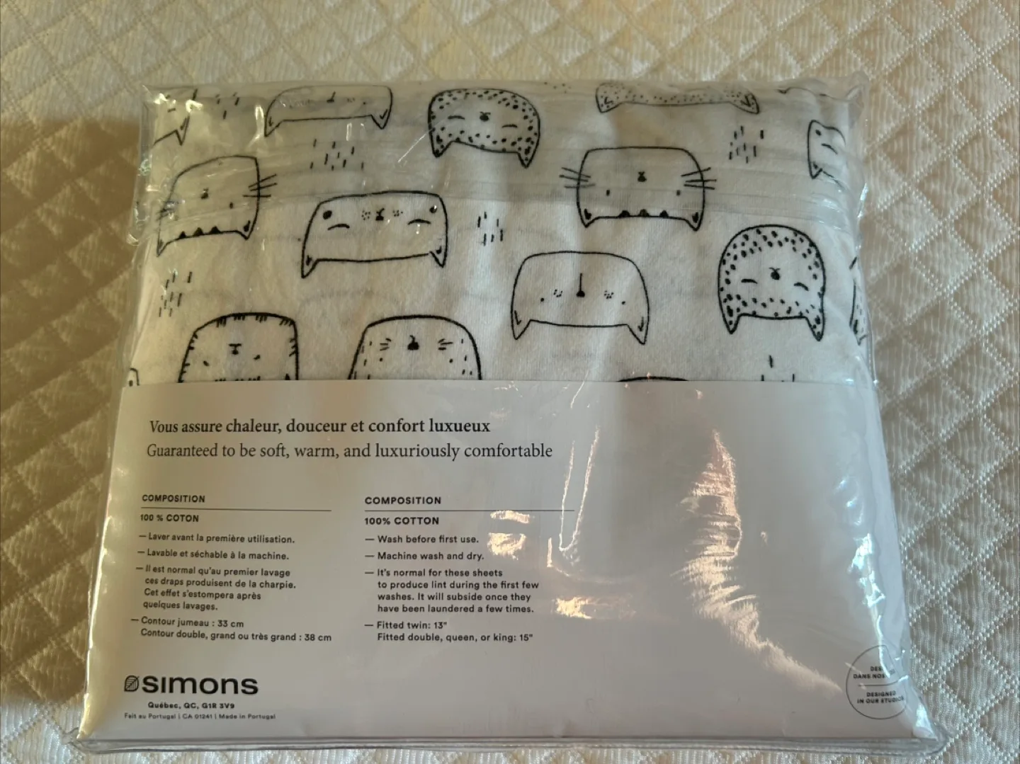 Sleeping Bag and Double Fitted Sheet Set - Cats image indicator(5)