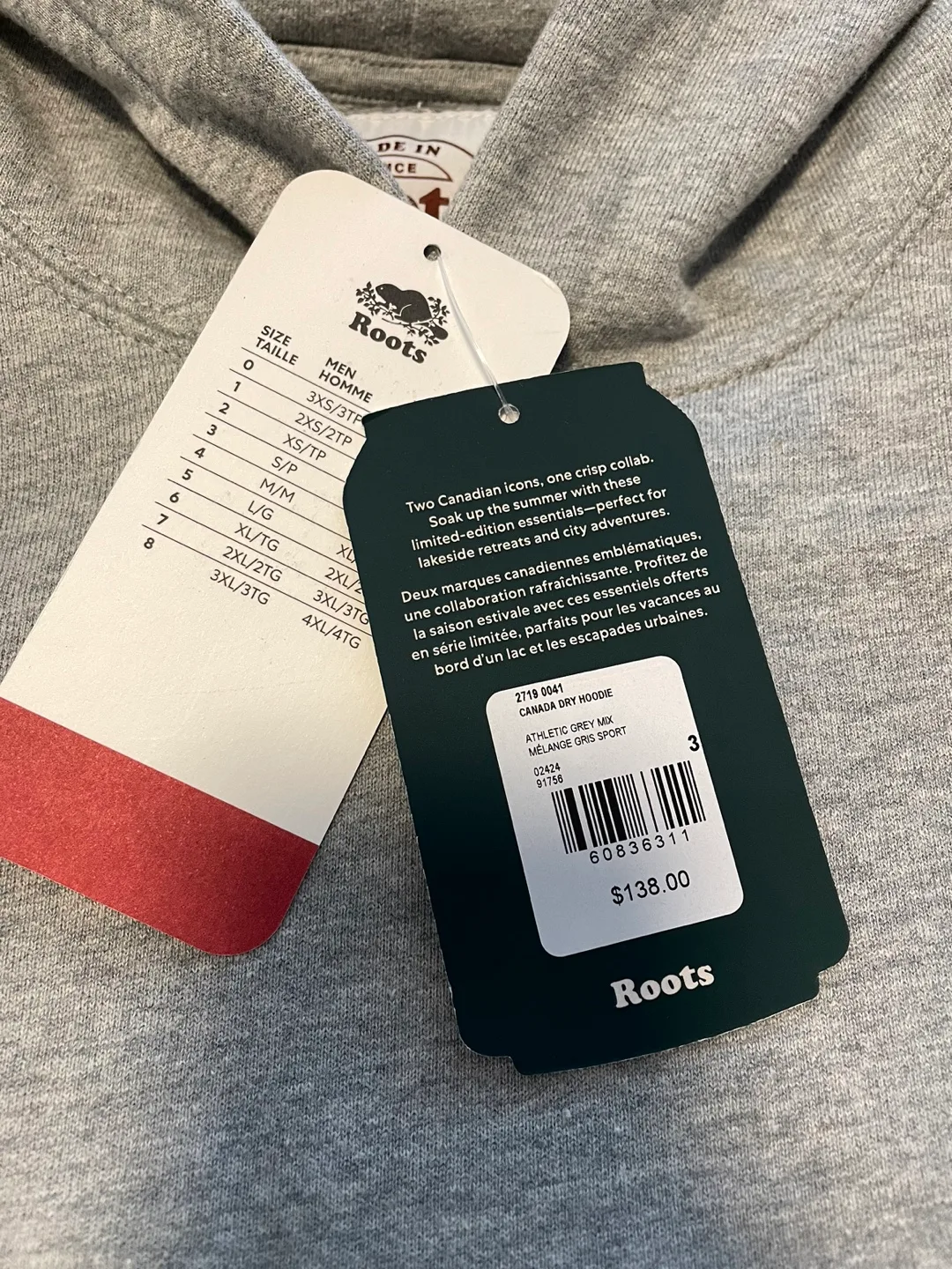 Canada Dry® X Roots Hoodie - NEW w/Original Tags image indicator(6)