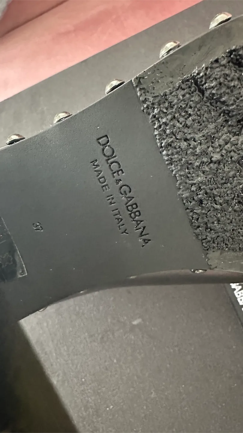 Dolce & Gabbana Leather Studded Boots - Size 37 image indicator(6)