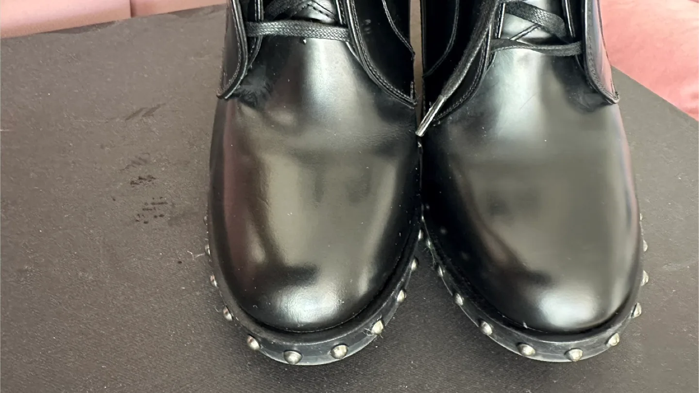 Dolce & Gabbana Leather Studded Boots - Size 37 image indicator(10)