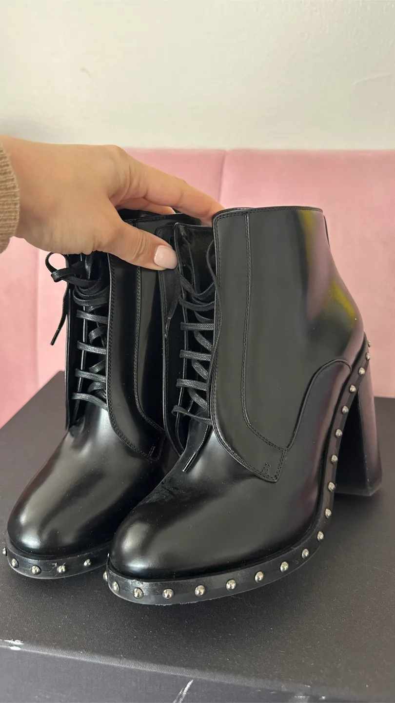 Dolce & Gabbana Leather Studded Boots - Size 37 image indicator(9)