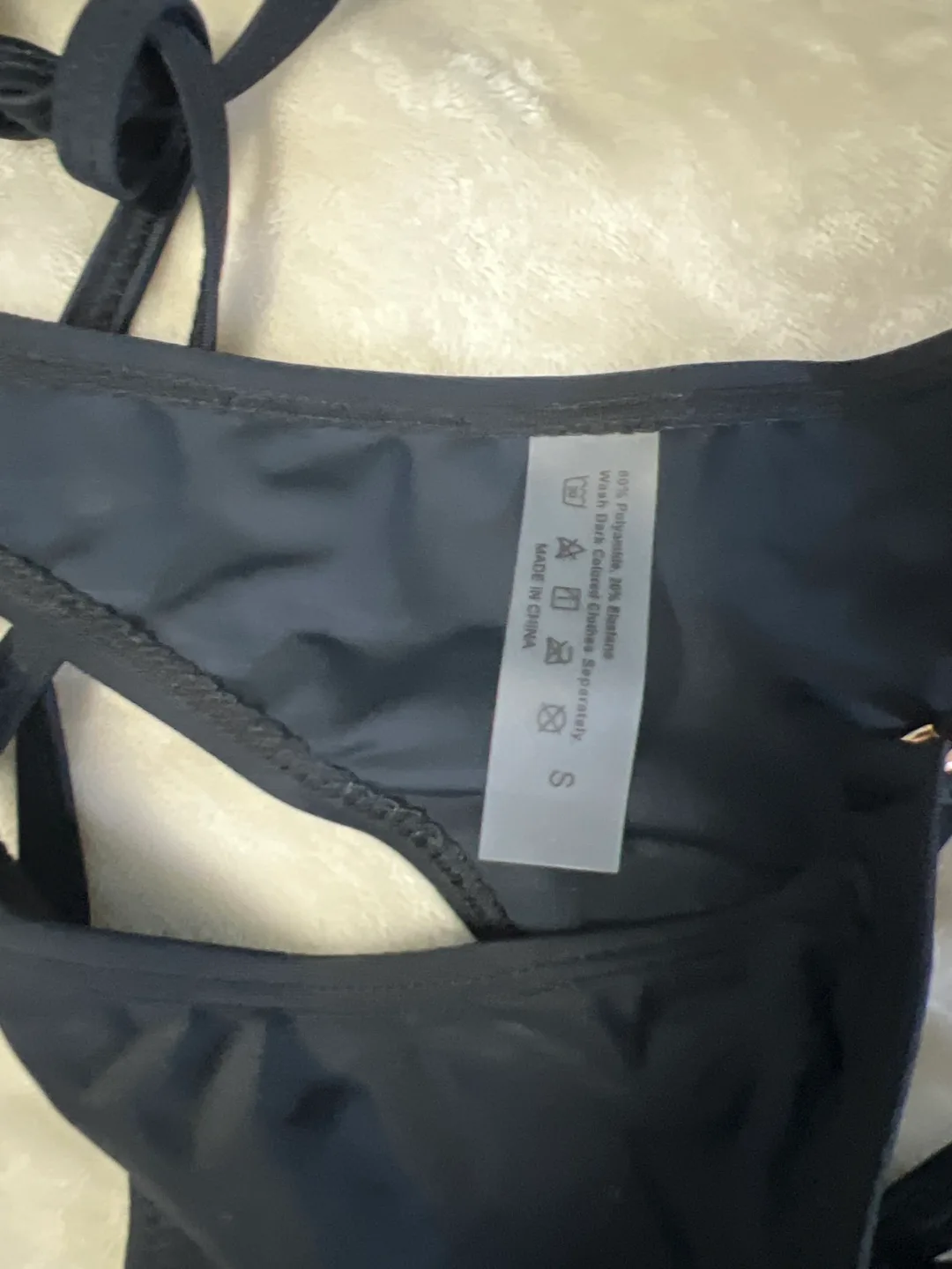 Shein Black Bikini Set, Size S image indicator(2)