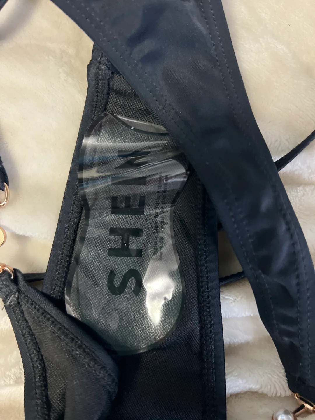 Shein Black Bikini Set, Size S image indicator(3)