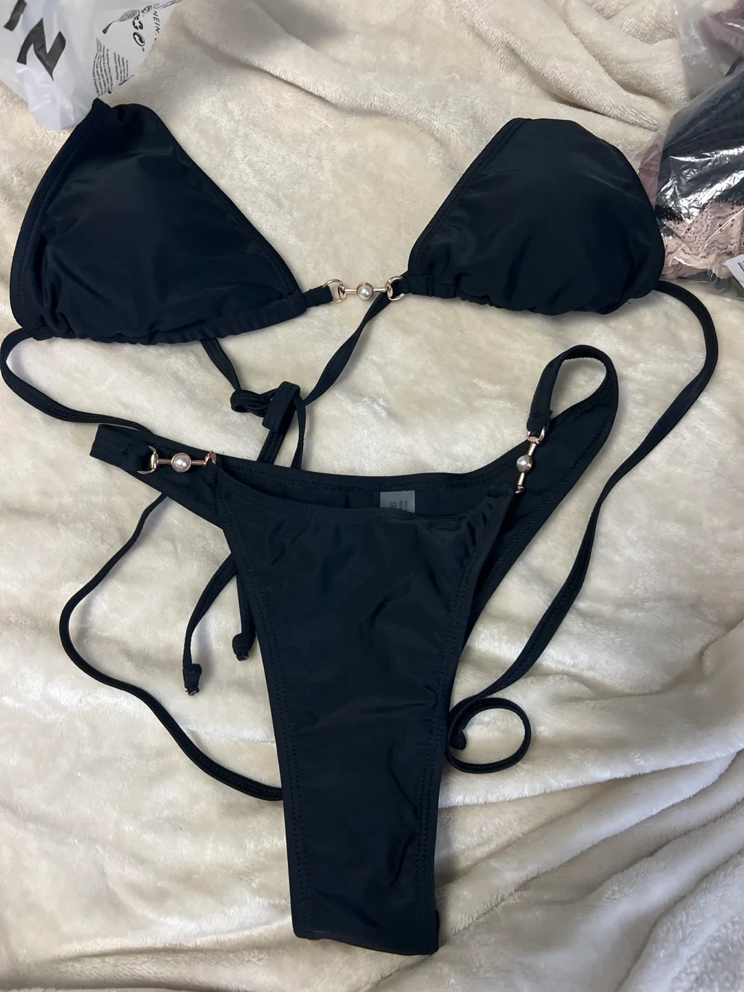Shein Black Bikini Set, Size S thumbnail