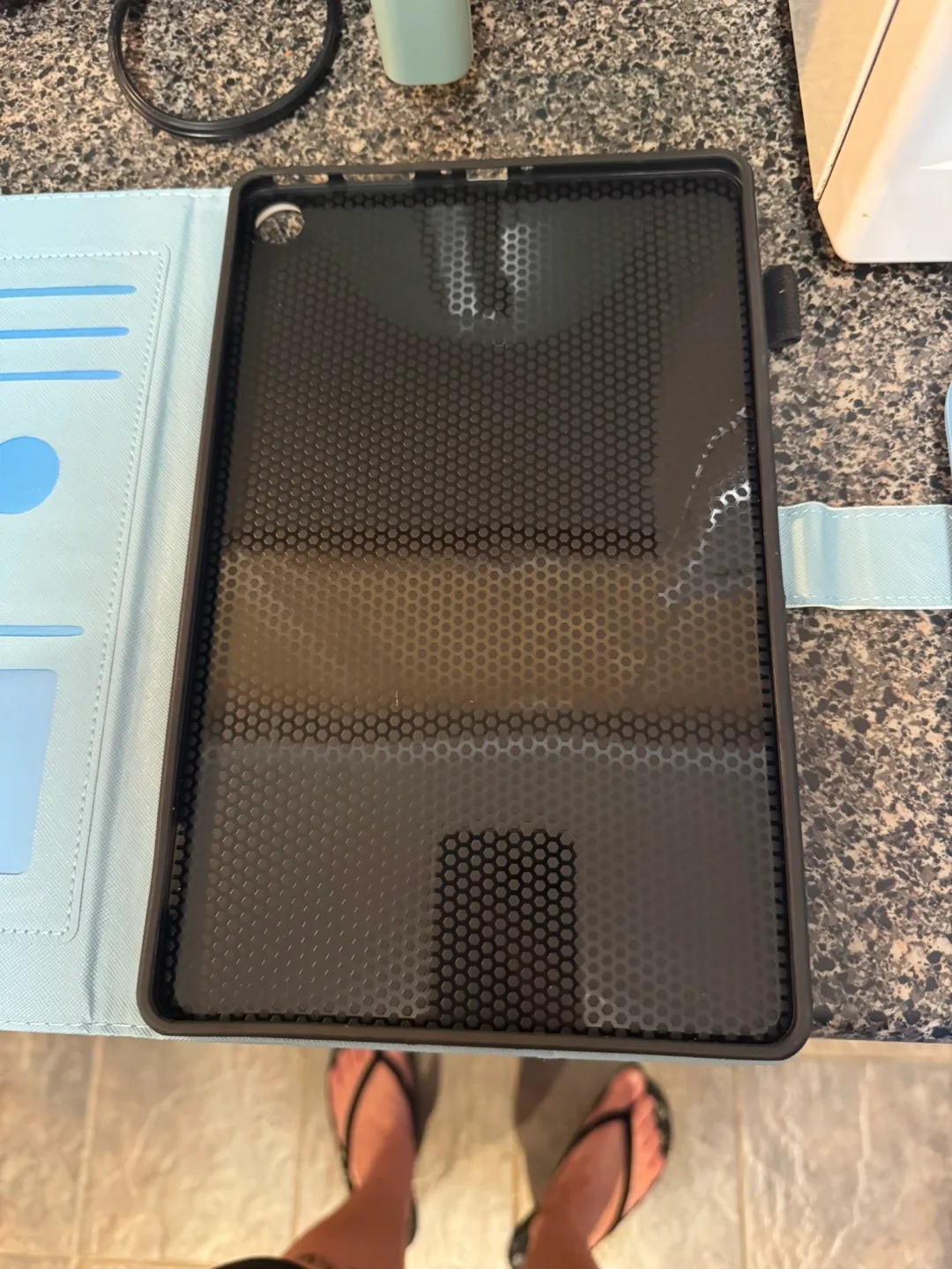 Blue Floral Tablet Case image indicator(2)