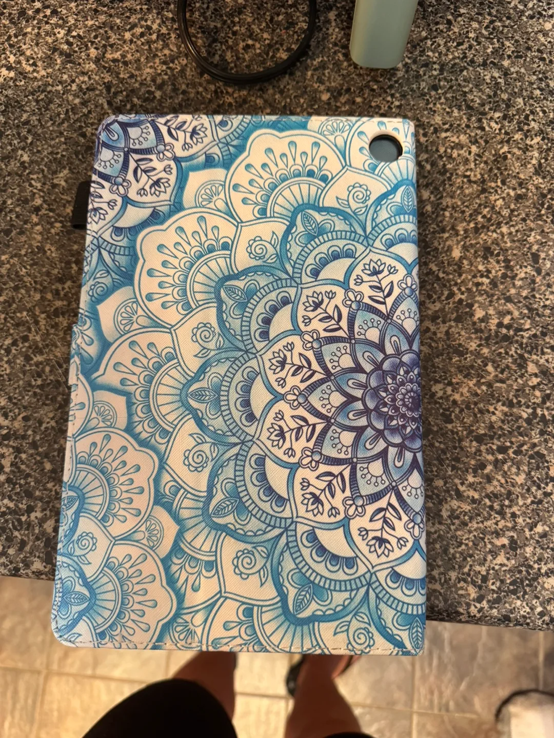 Blue Floral Tablet Case image indicator(5)