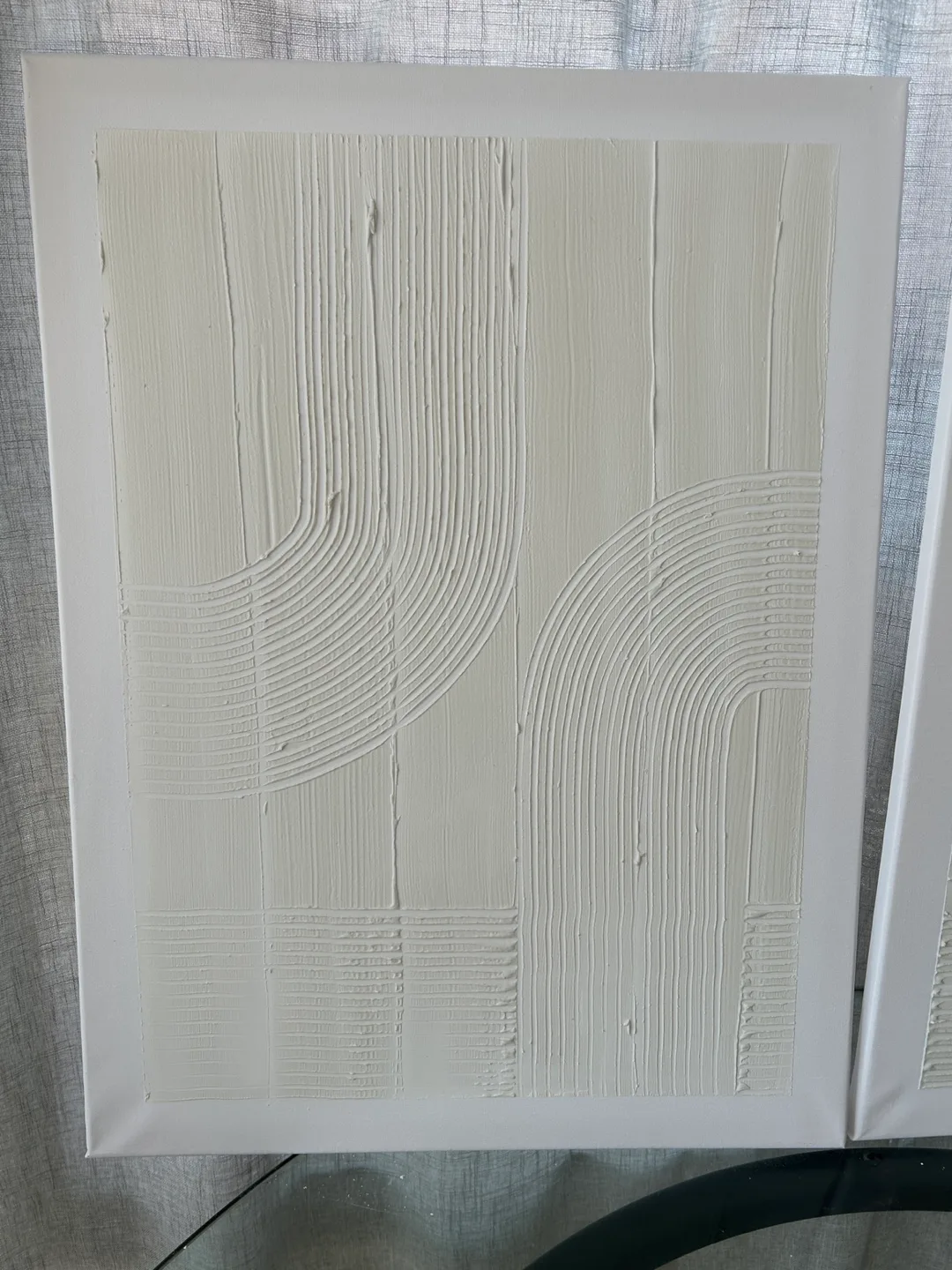 Textured White Canvas Art - Set of 2 image indicator(2)