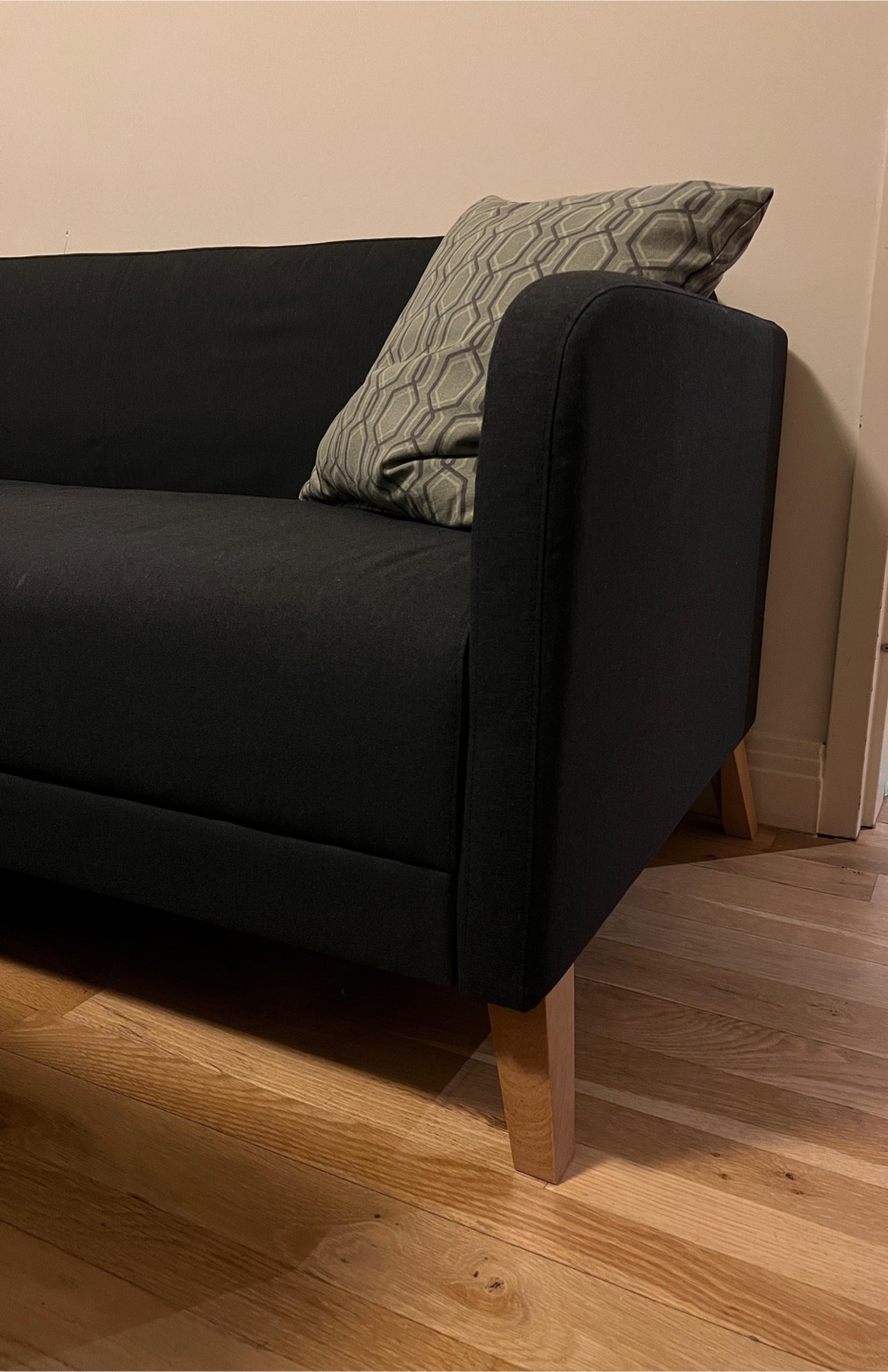 3-Seat Sofa Gray Barely Used - photo 2