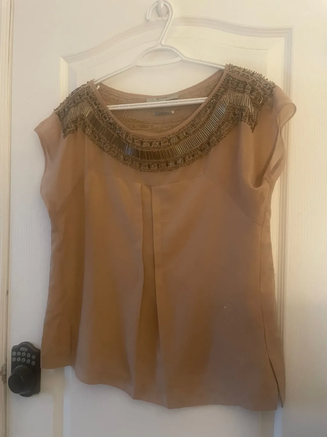 Chiffon Beaded Neckline Blouse thumbnail