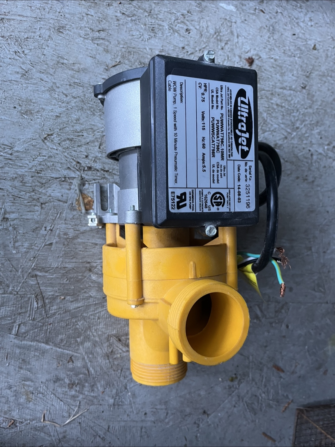 Whirlpool Pump bath pump