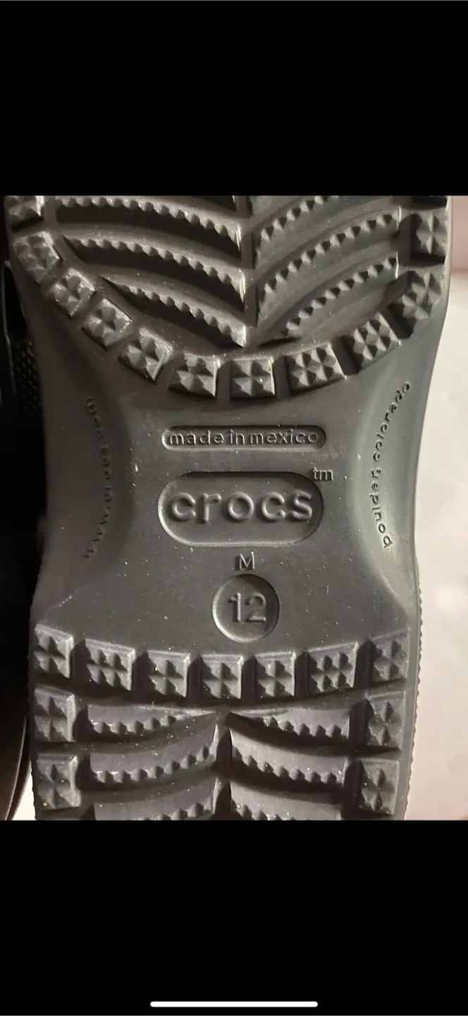 Crocs Classic Clogs Black Size 12 image indicator(4)