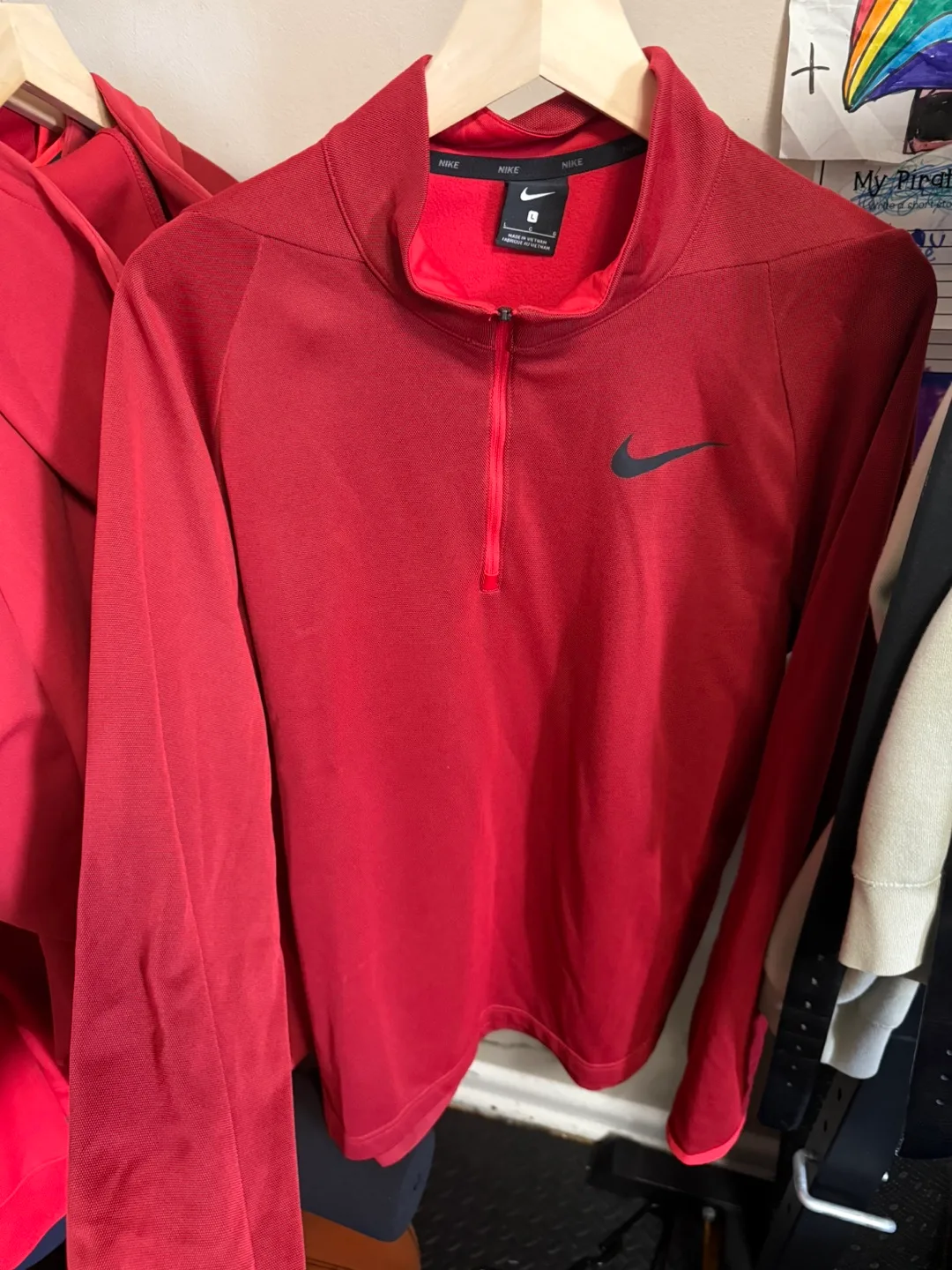 Nike Red Pullover - Size Large image indicator(2)