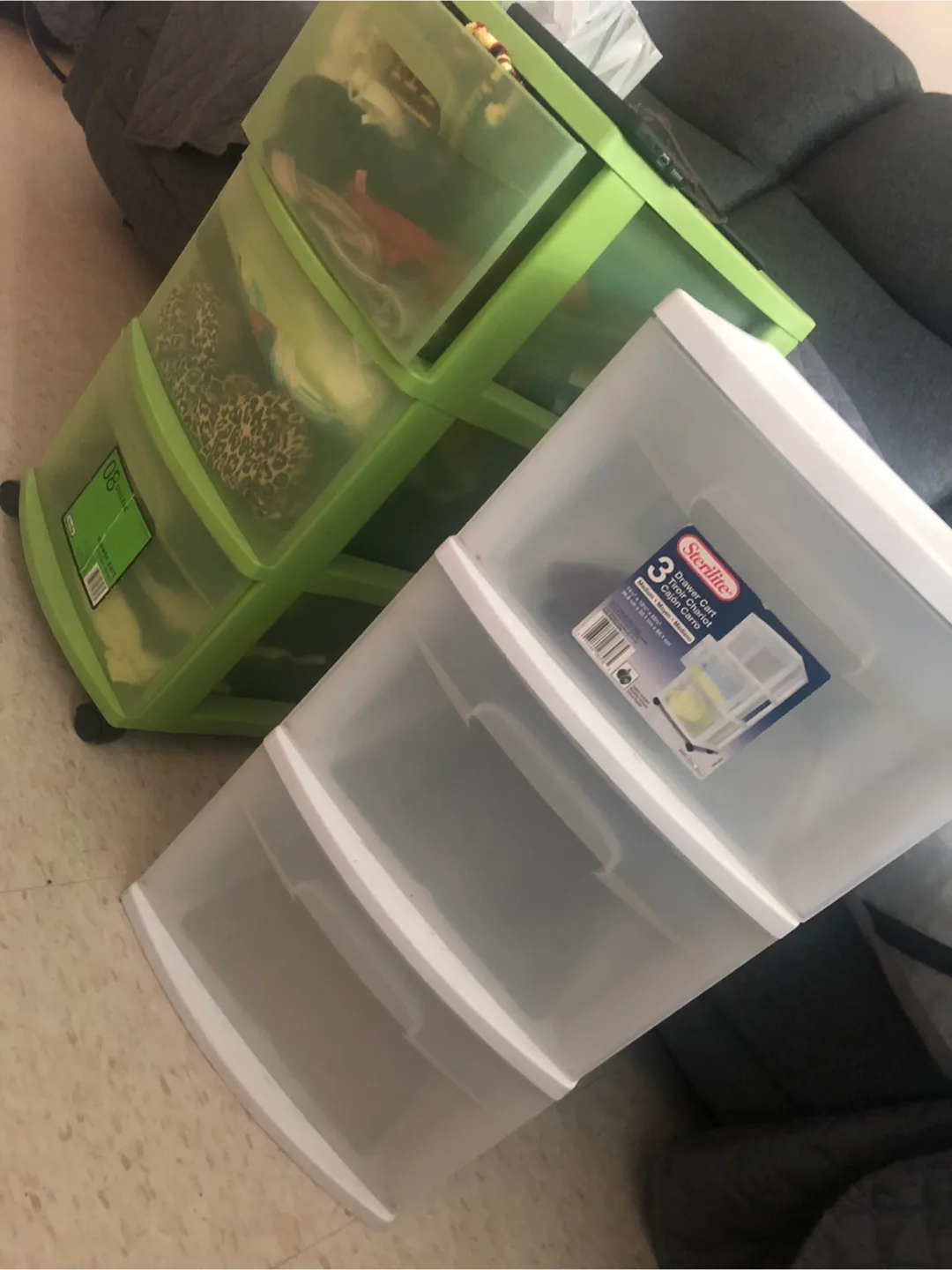 Sterilite 3-Drawer Carts - Great Storage each for $10! thumbnail