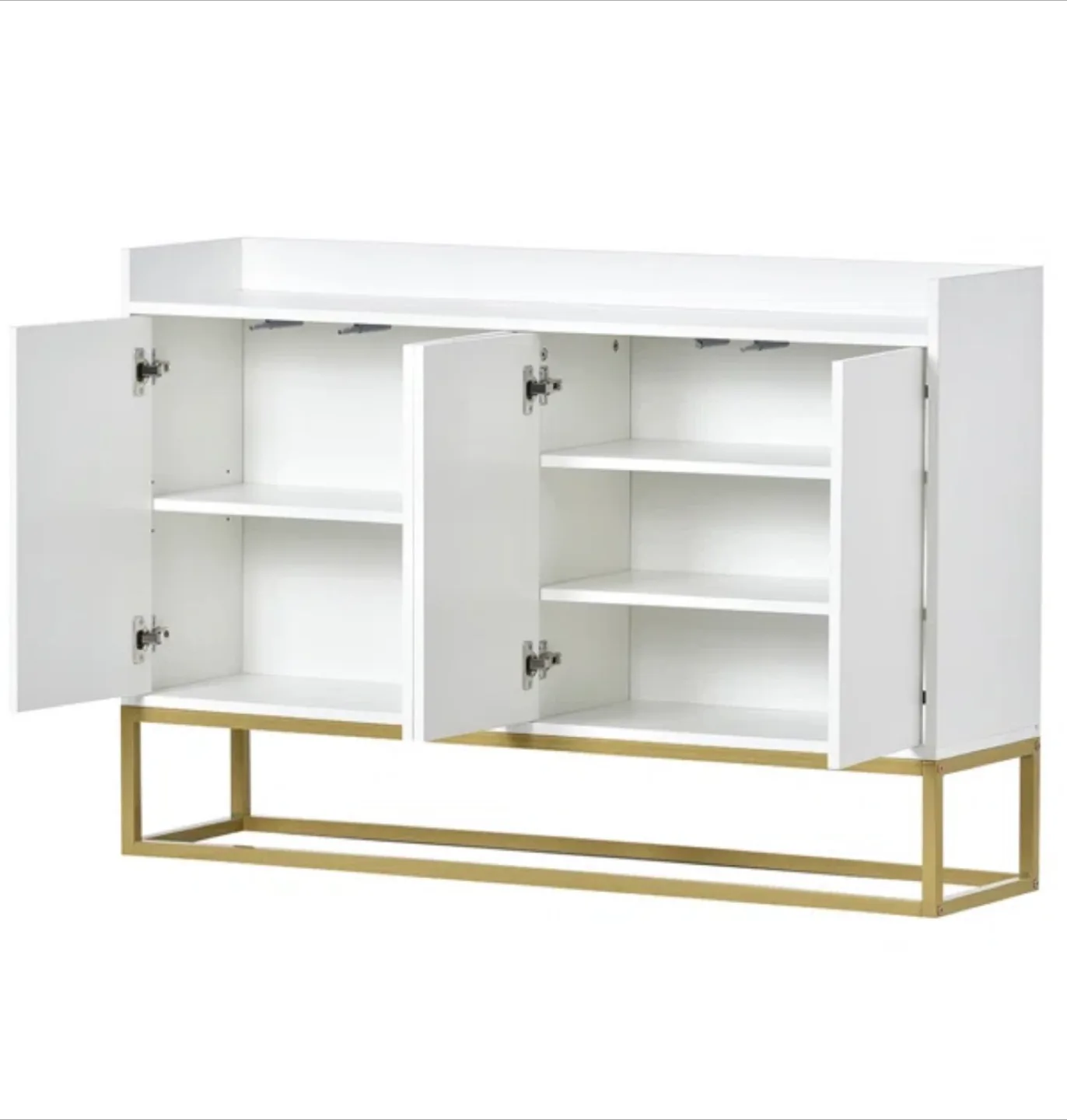 White & Gold Accent Cabinet thumbnail
