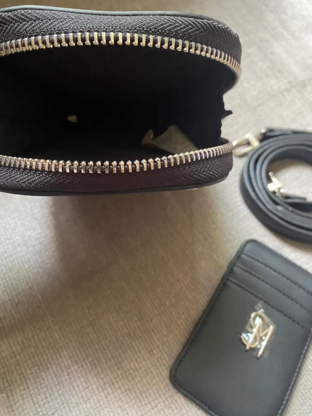 Steve Madden Black Crossbody Bag & Cardholder thumbnail