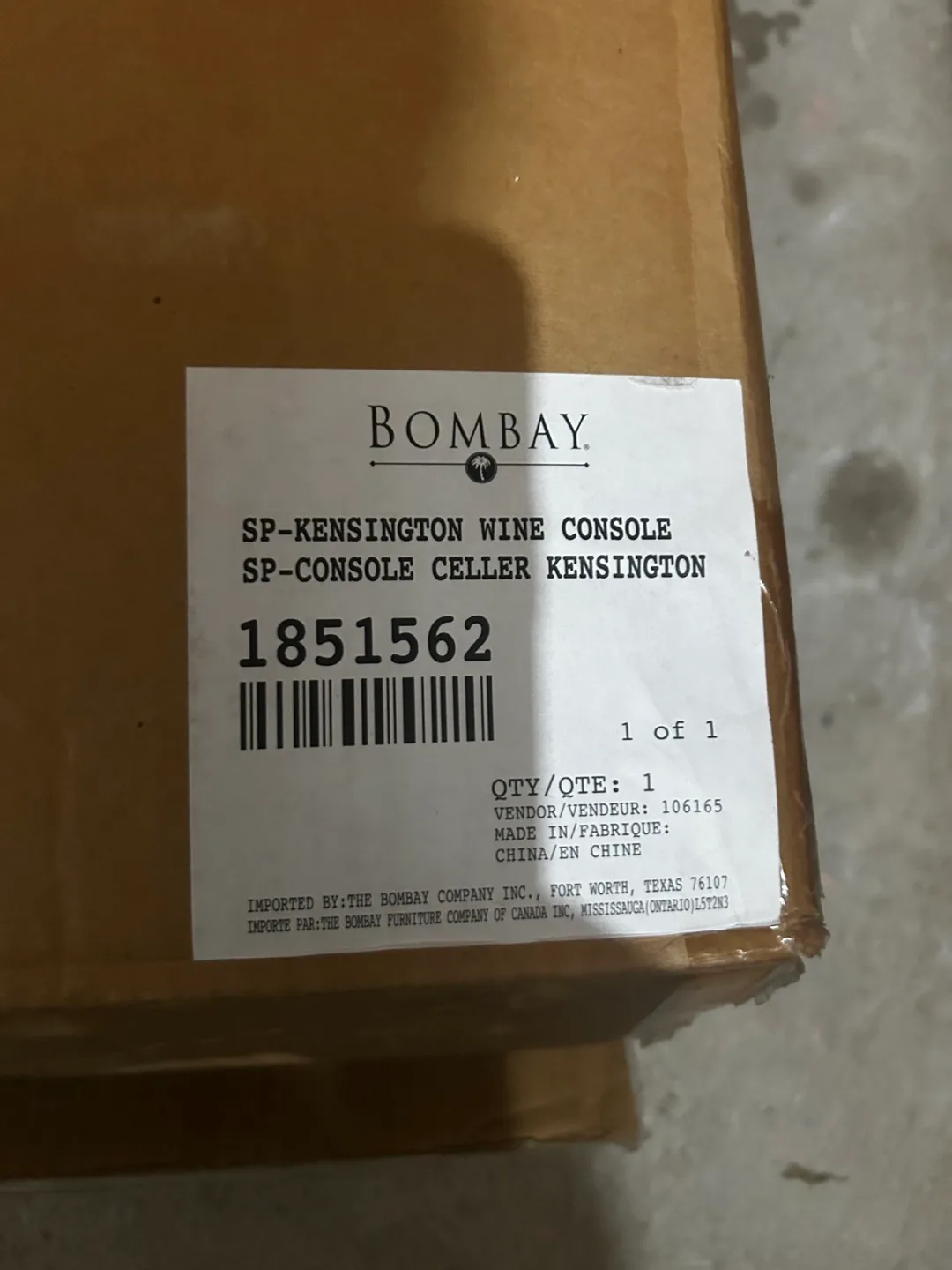 Bombay SP-Kensington Wine Console image indicator(4)