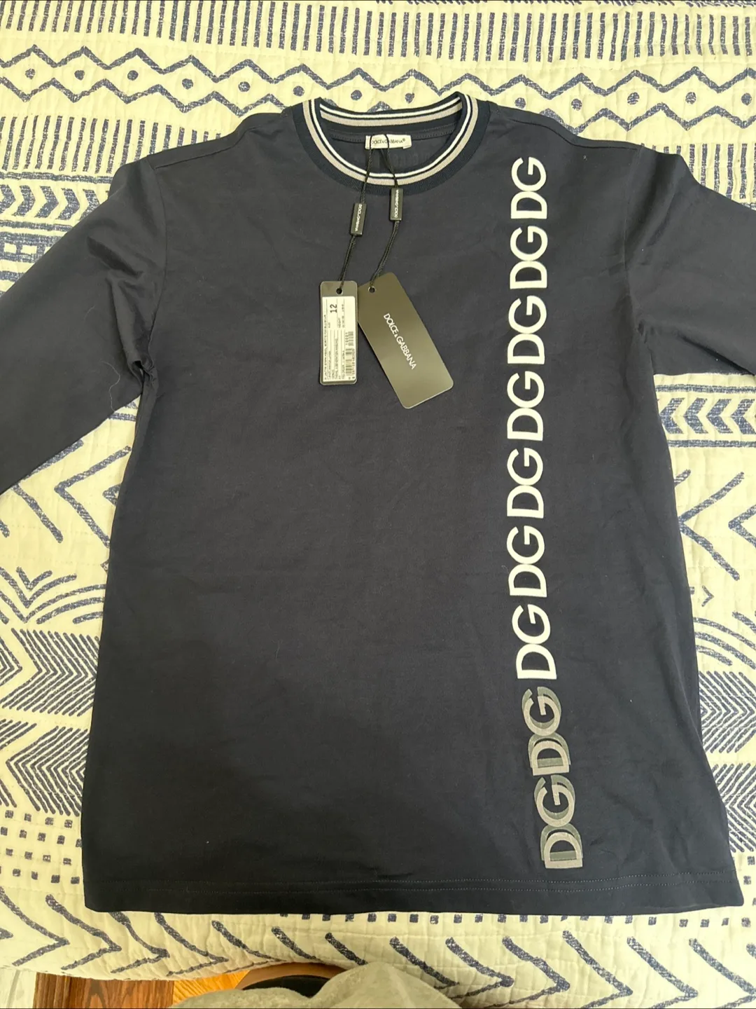 Dolce & Gabbana Long Sleeve T-Shirt - Size 12 thumbnail